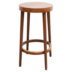 Vintage wooden bar stool by Baumann editions