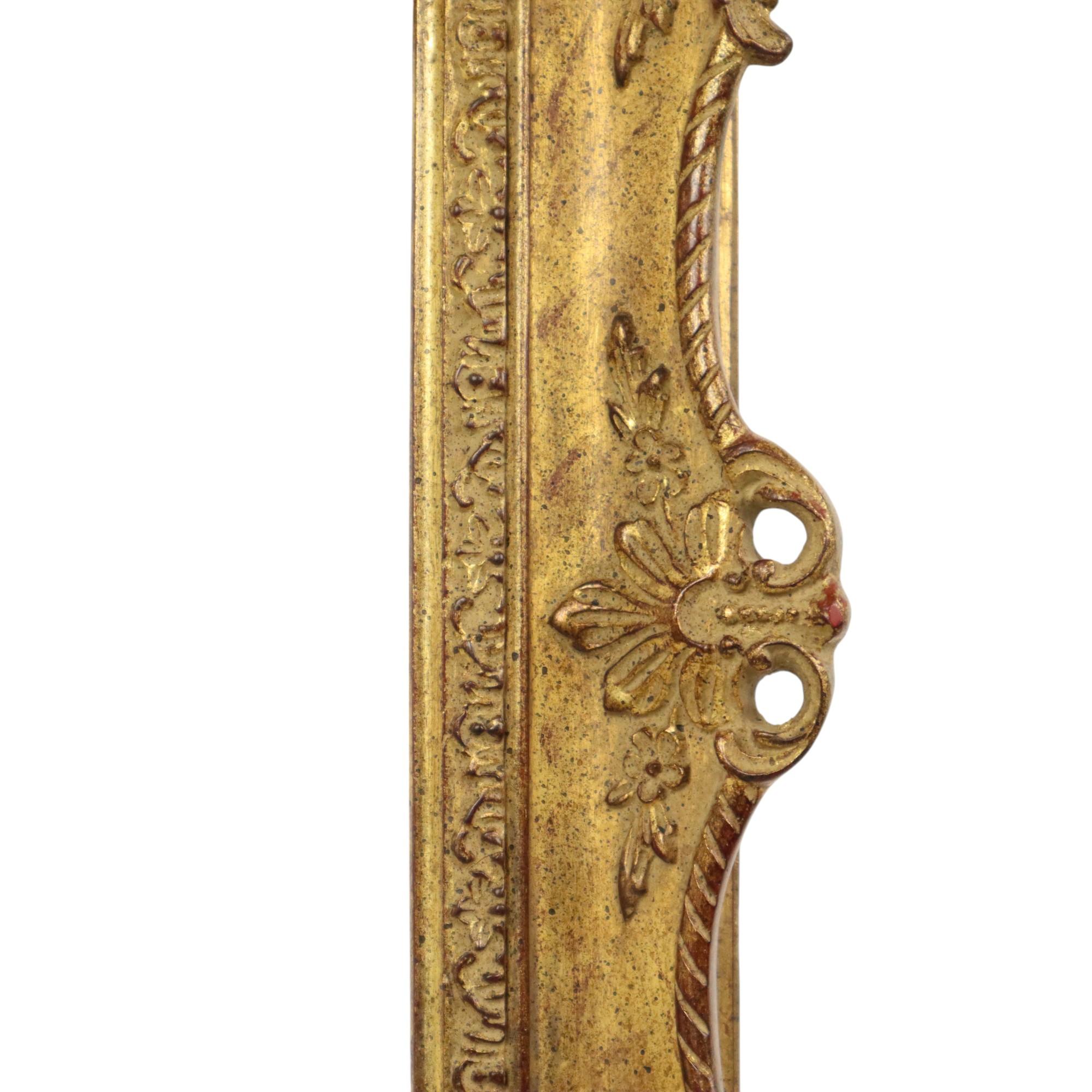 Vintage Holz Barock Rokoko Stil Rahmen Klassisch Gold 35x29cm im Angebot 1