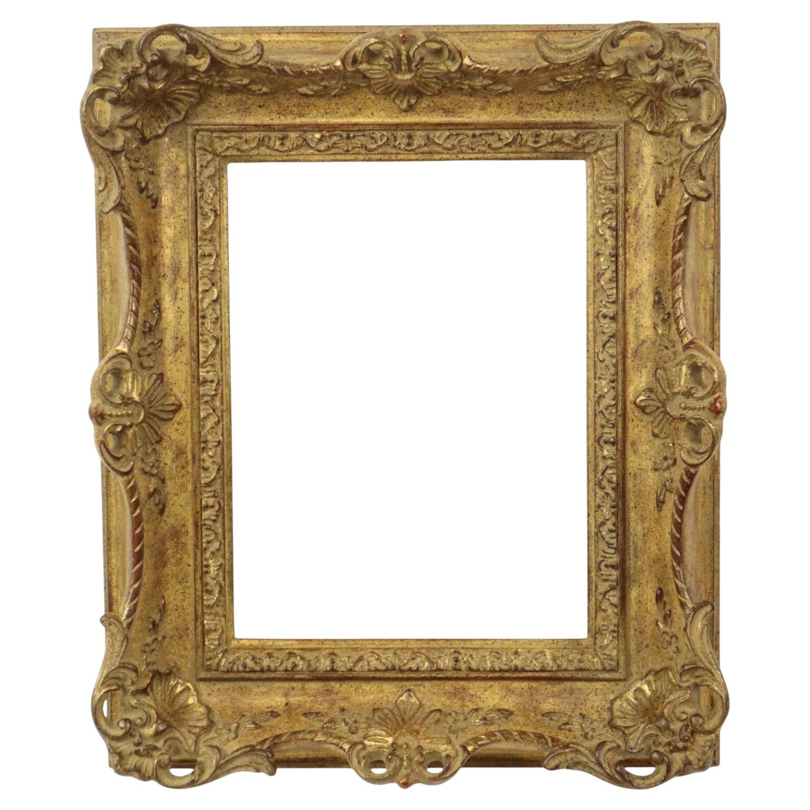 Vintage Wooden Baroque Rococo Style Frame Classic Gold 35x29cm