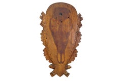 Vintage Wooden Base Trophy Mounting Plaque for Deer Skull