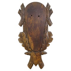 Vintage Wooden Base Trophy Mounting Plaque for Deer Skull