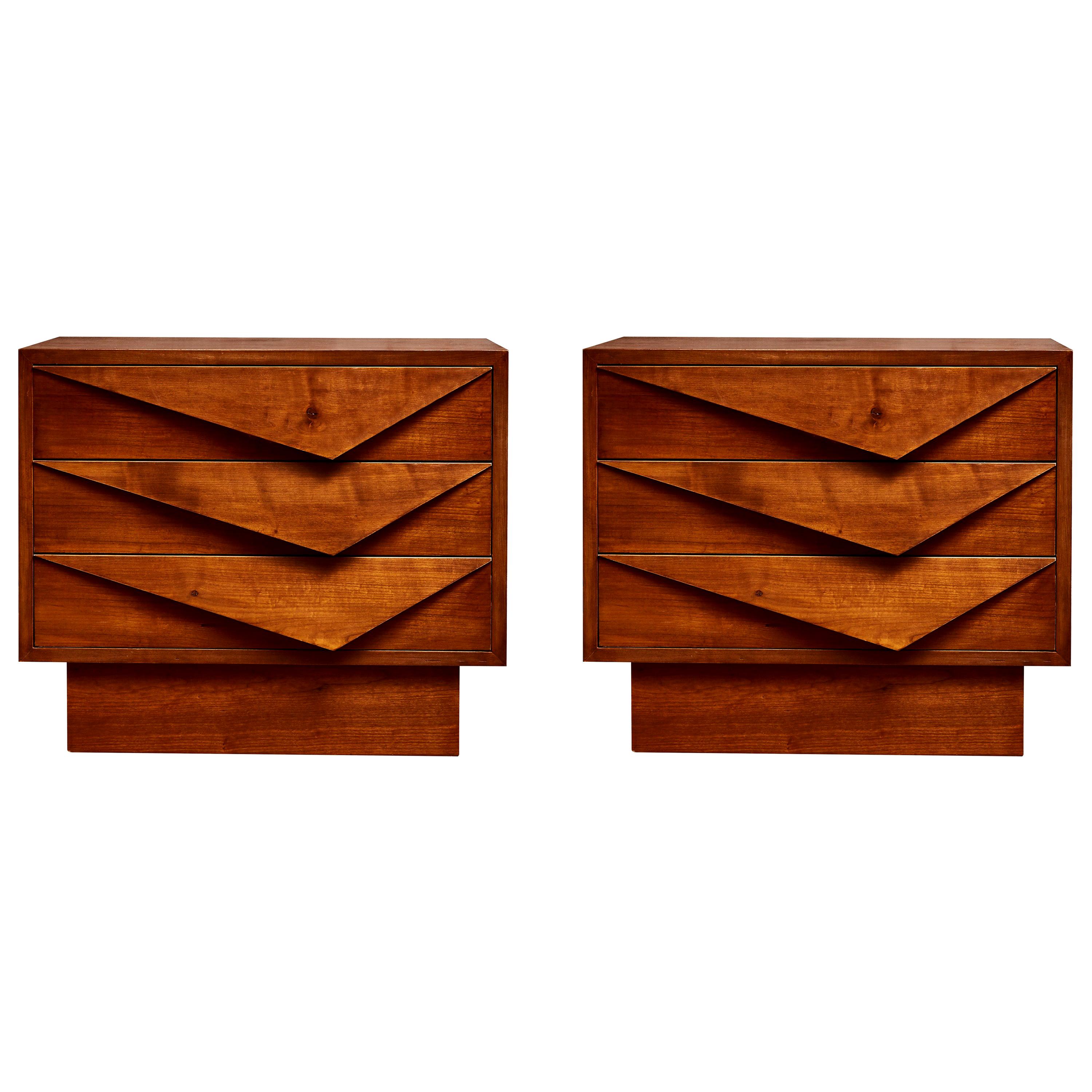 Vintage Wooden Bedside Tables at 1stDibs
