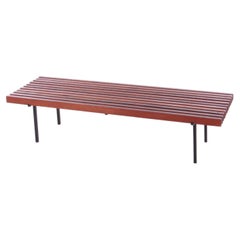 Vintage Wooden Bench in the Style of Charlotte Perriand, 1960s