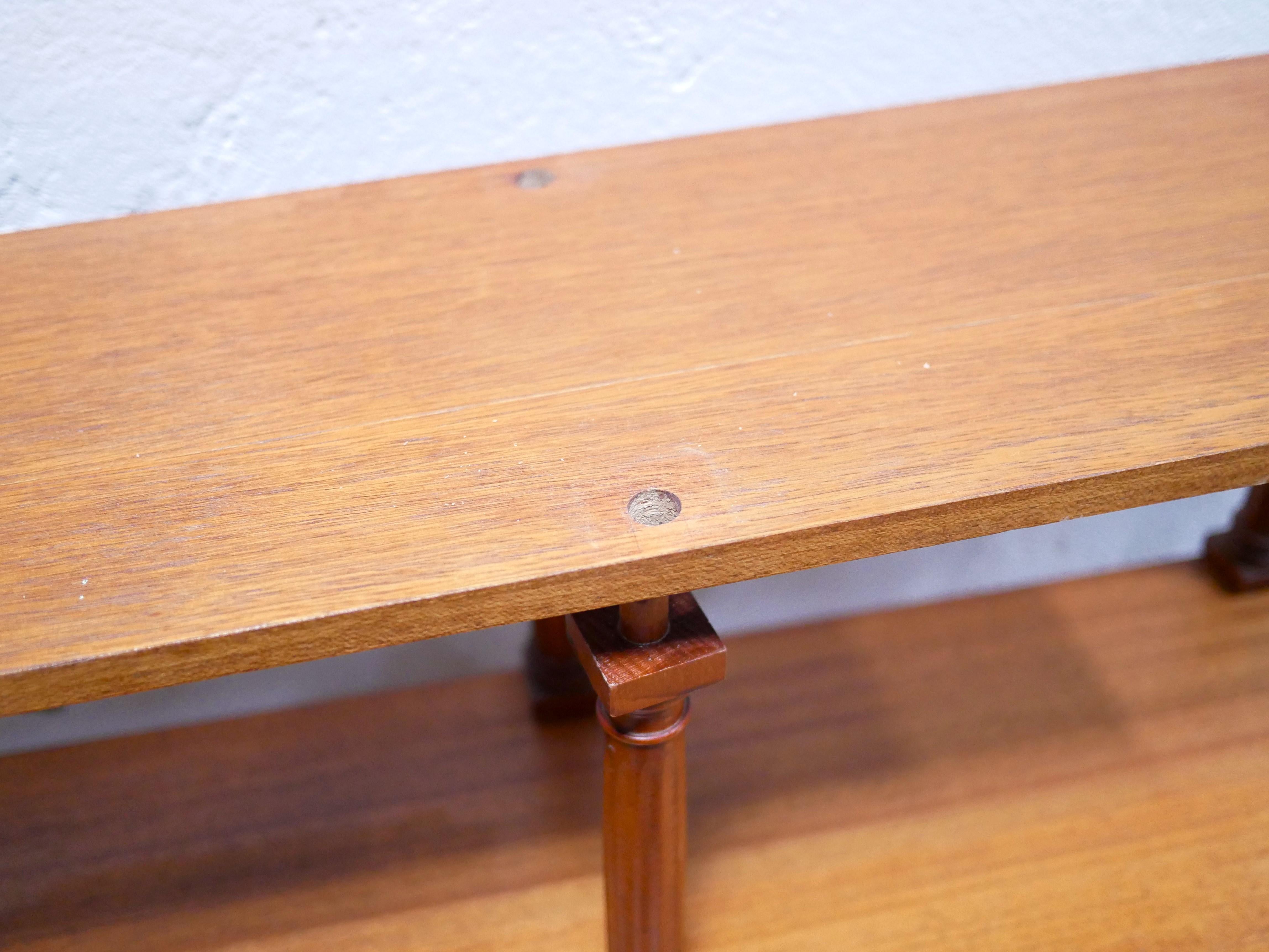 Vintage-Bücherregal aus Holz 6