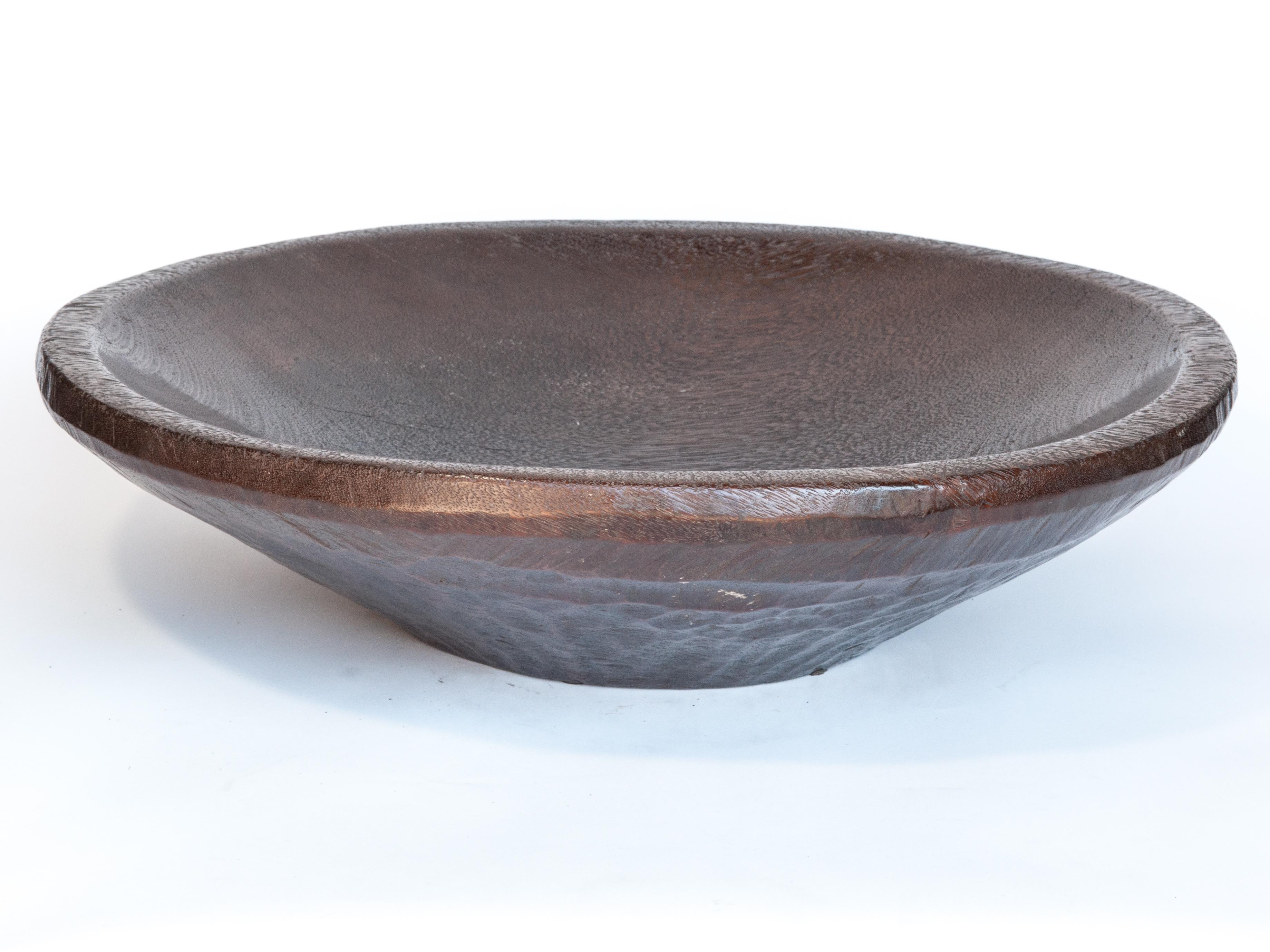 Tribal Large Vintage Wooden Bowl 28