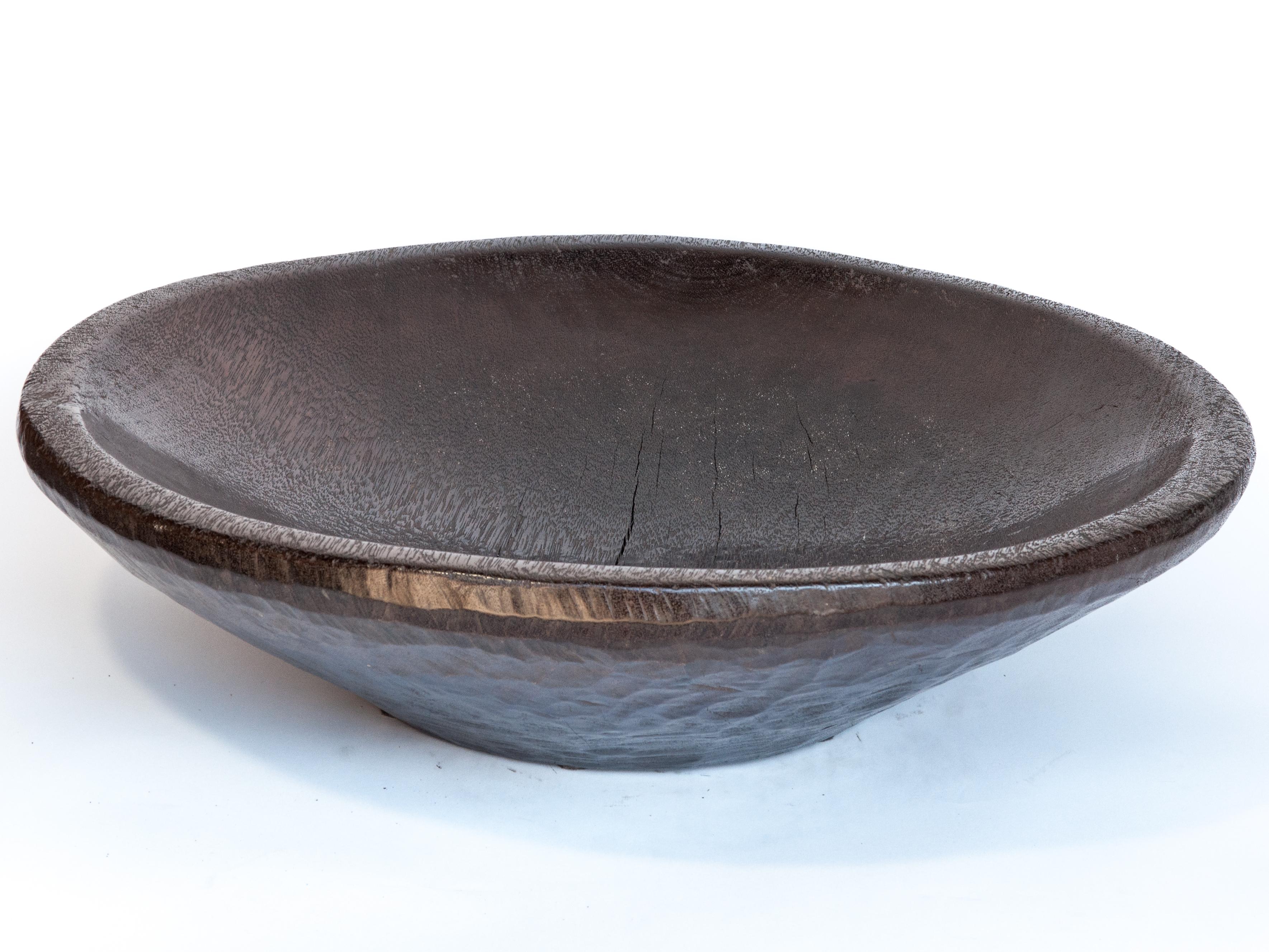 Large Vintage Wooden Bowl 28