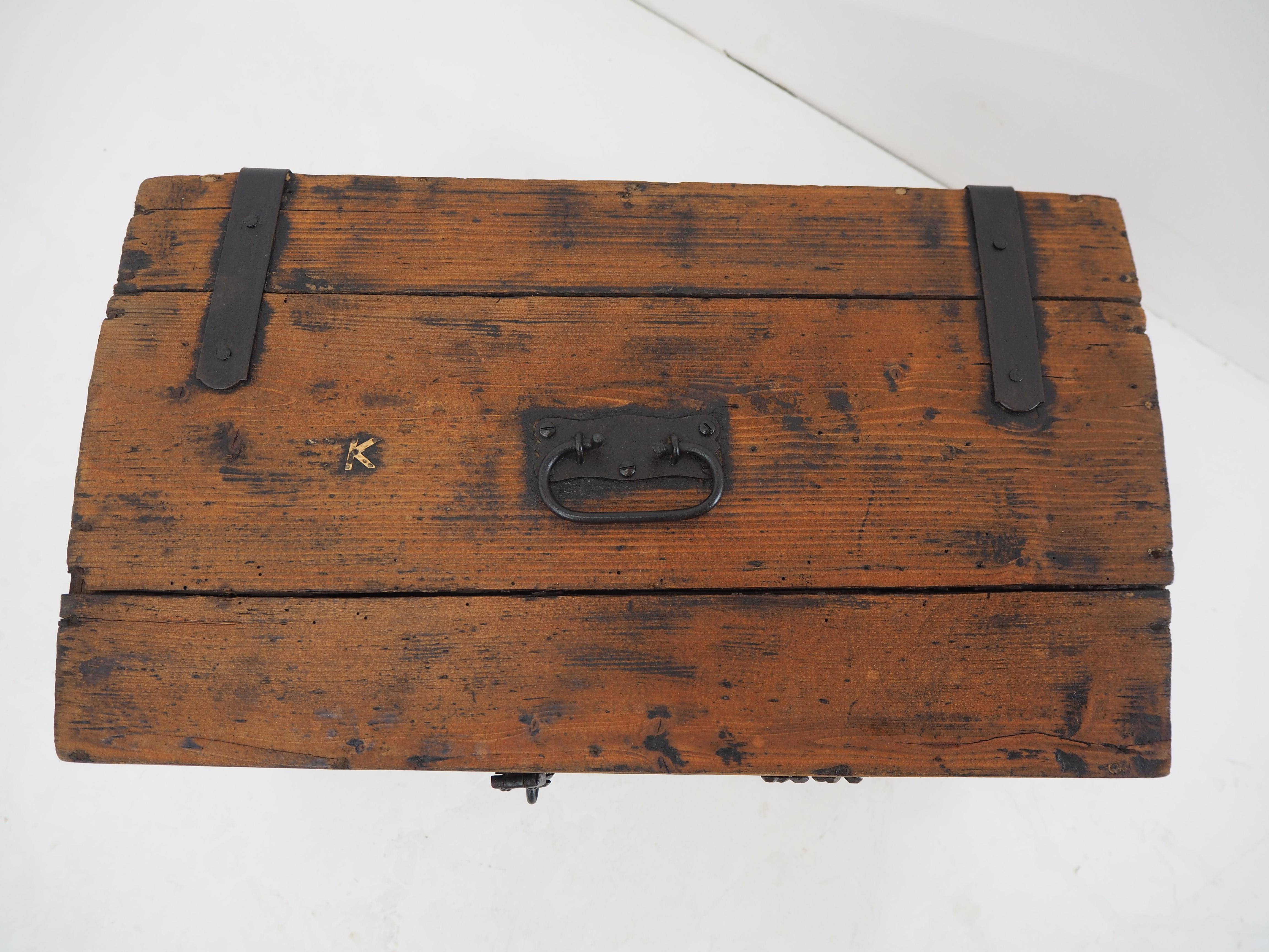 Vintage Wooden Box, Suitcase, 1960s For Sale 1