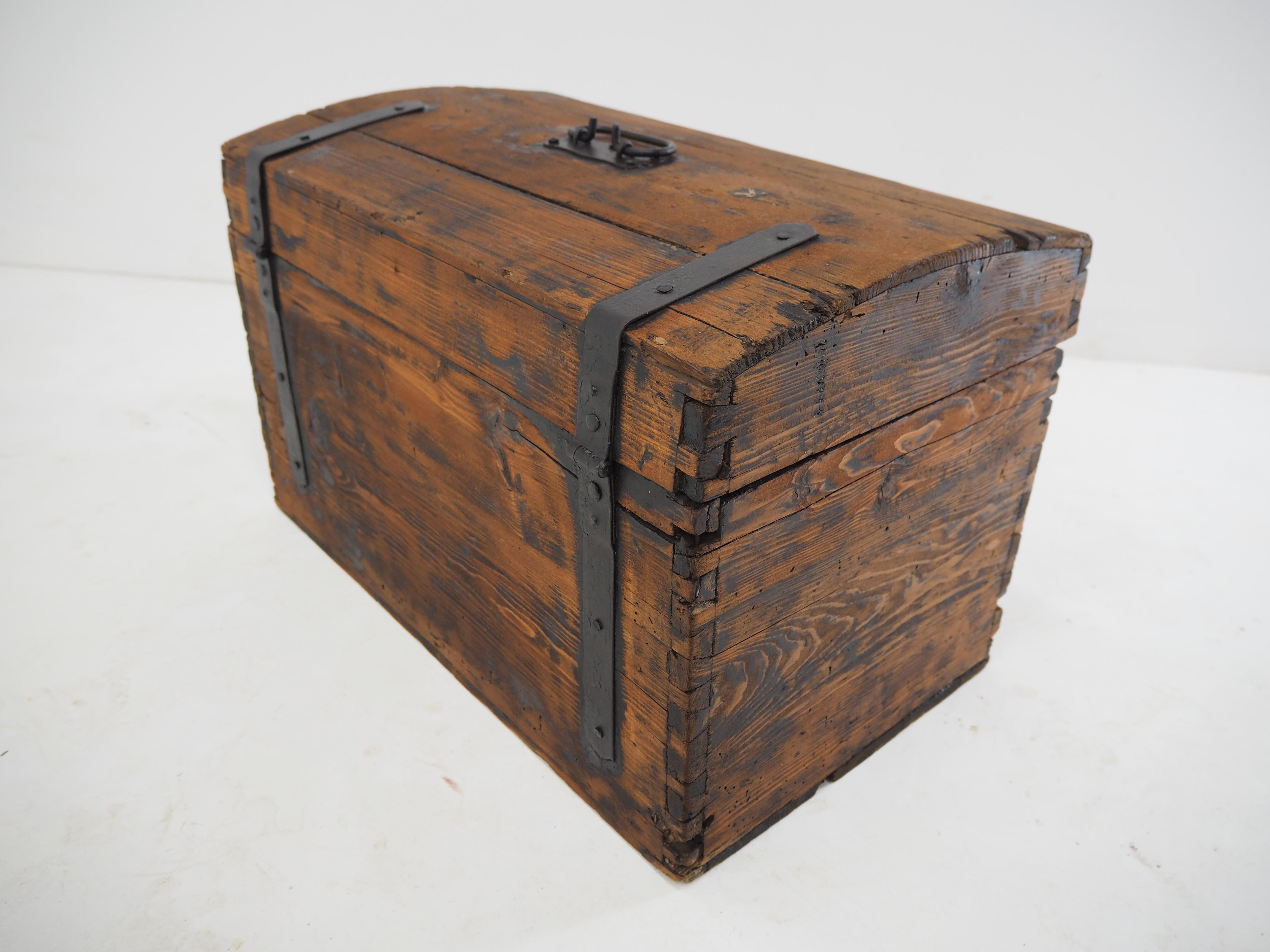 Vintage Wooden Box, Suitcase, 1960s For Sale 3