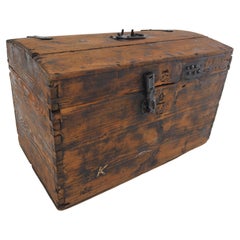 Vintage Wooden Box, Suitcase, 1960s