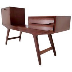 Mobile / Porta Tv in legno vintage in stile Parisi con interni in frassino