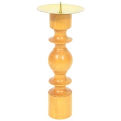 Vintage Wooden Candleholder from Krásná Jizba, 1950s