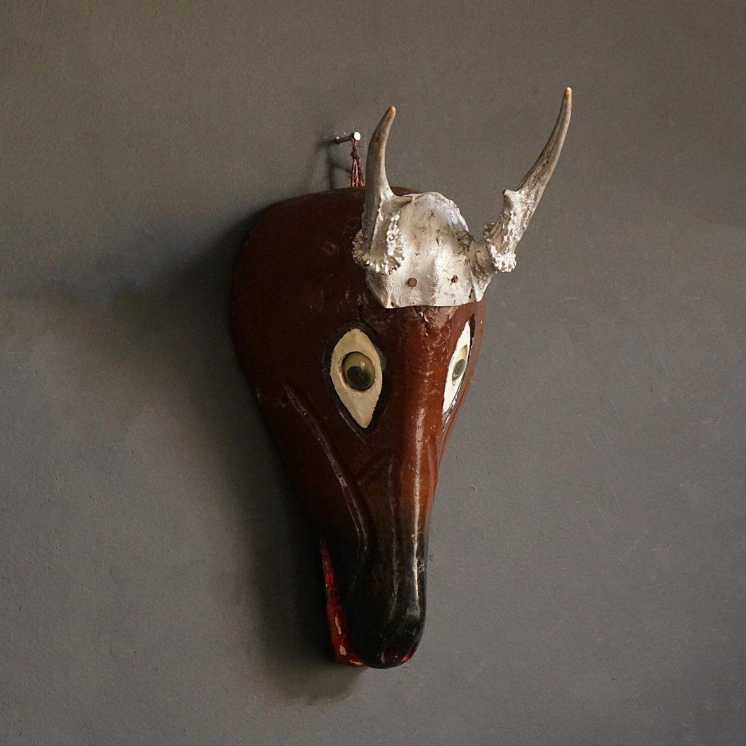 deer mask with antlers