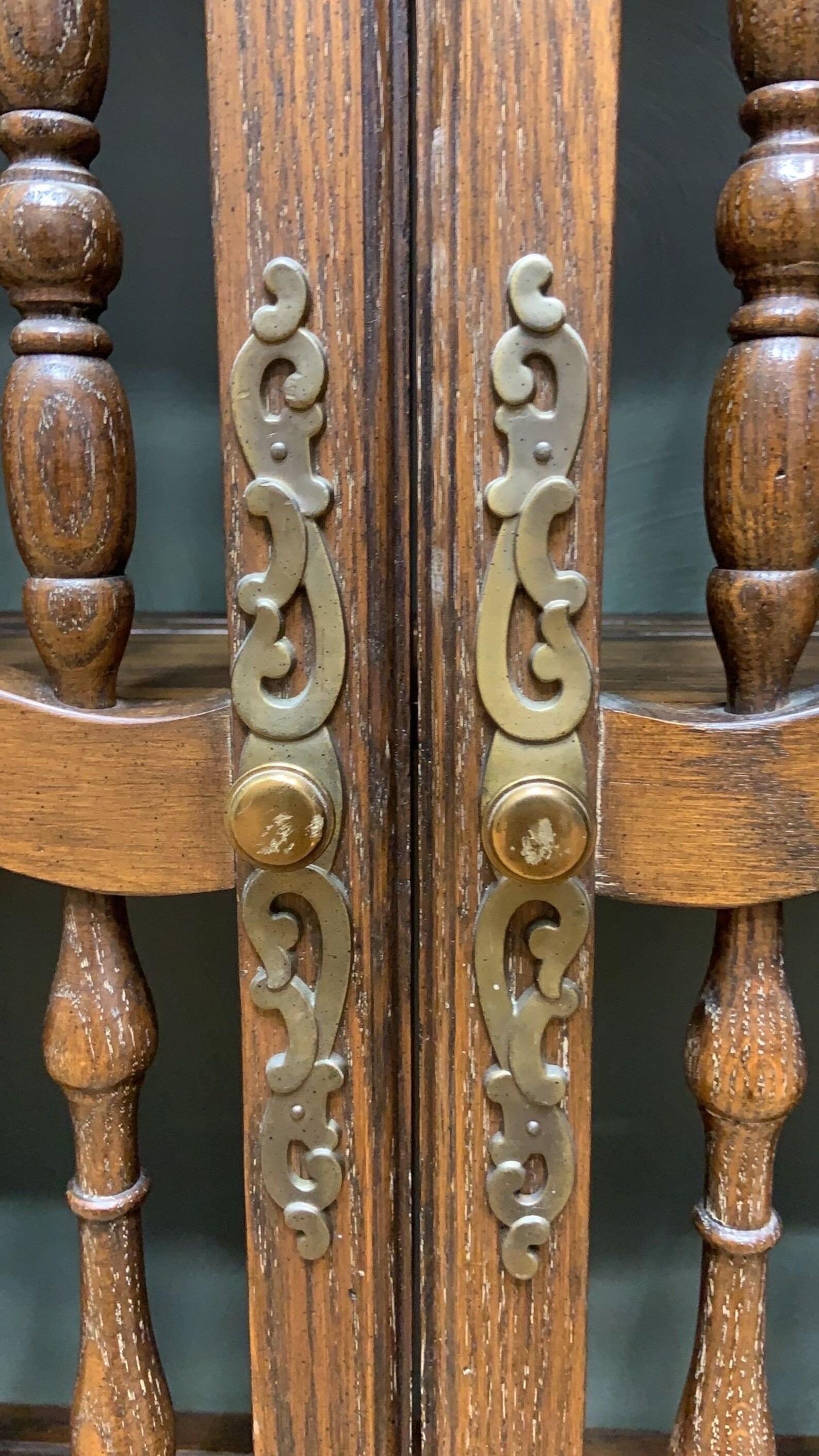 American Colonial Vintage Wooden Carved Wall Hanging Shelving Unit For Sale