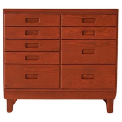 Used wooden chest of drawers
