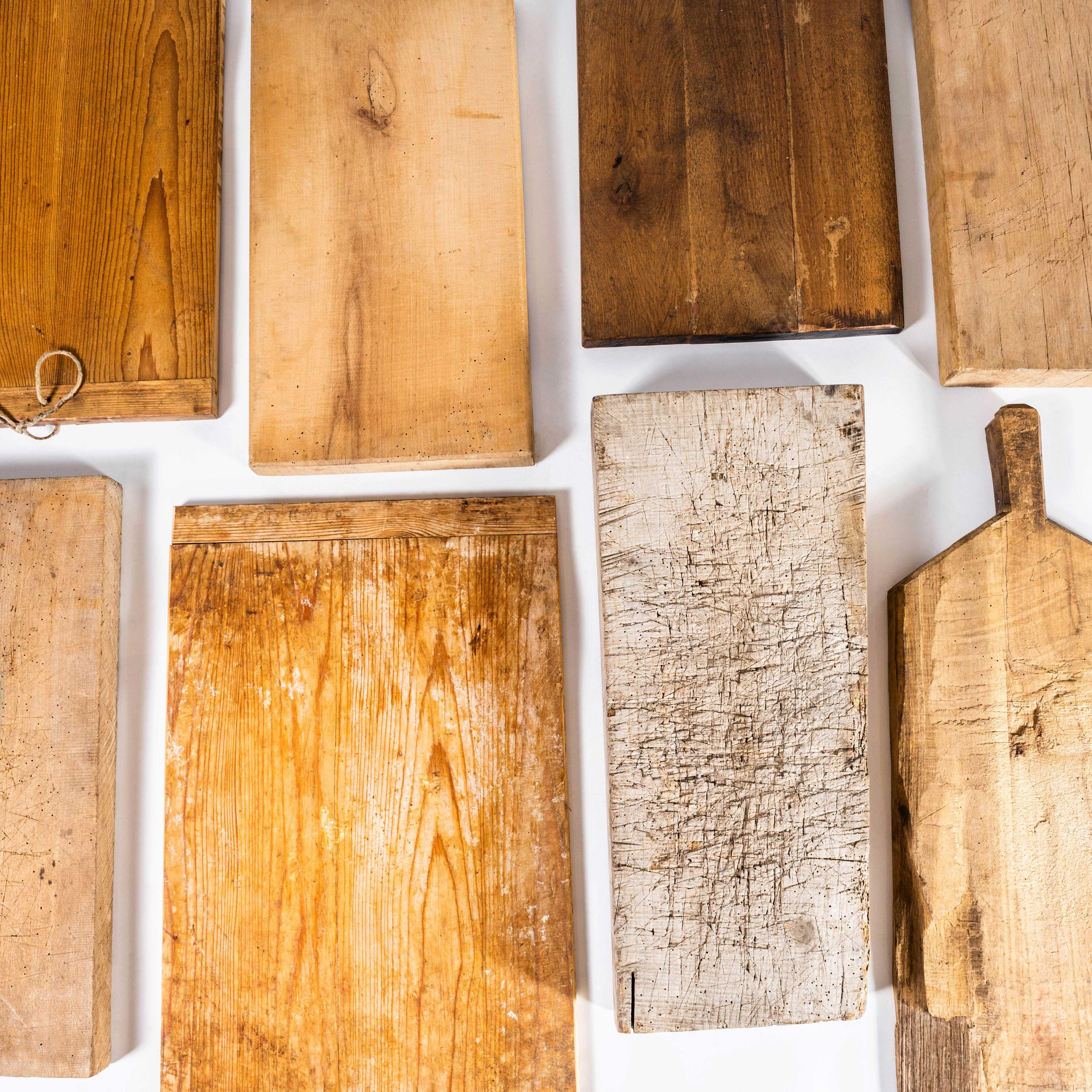 Vintage Wooden Chopping Boards - Extra Large Size - Good Quantity Available. 

Sourced from Hungarian and Romanian street markets, crudely made and well used small chopping boards made mainly in beech and birch wood. Listing is for one randomly