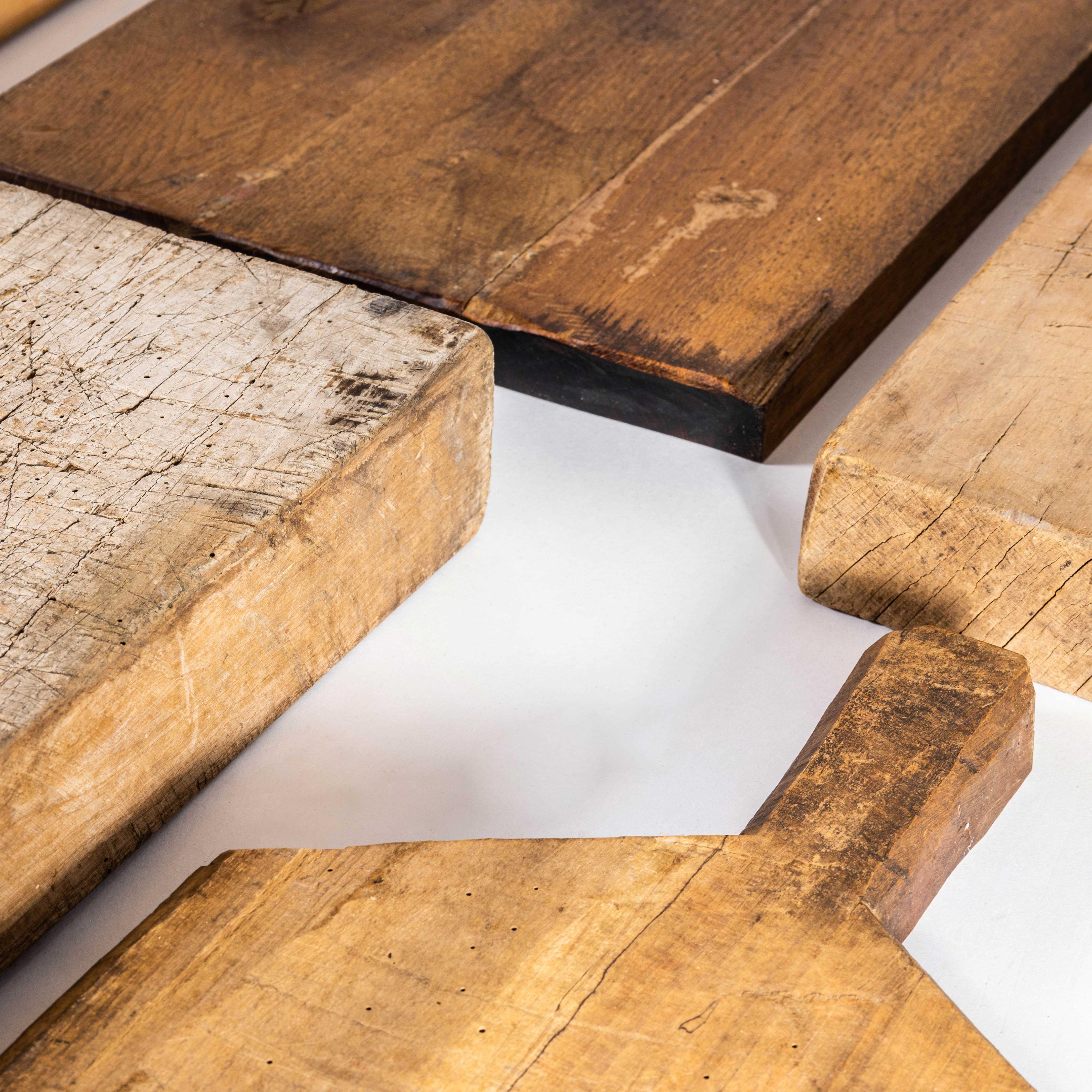 Vintage Wooden Chopping Boards - Extra Large Size - Good Quantity Available In Good Condition For Sale In Hook, Hampshire