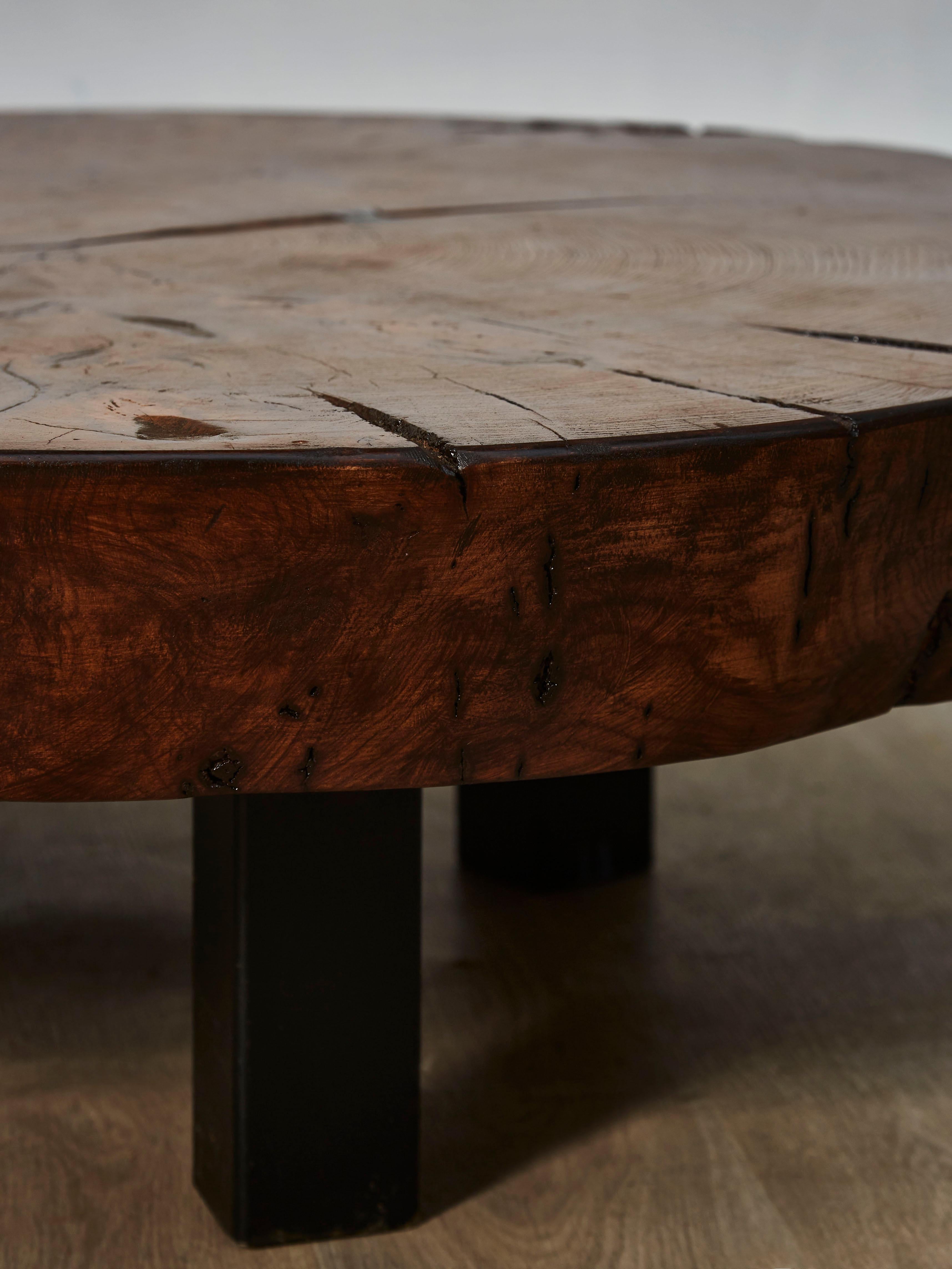 Vintage Wooden Coffee Table In Good Condition In Saint-Ouen (PARIS), FR