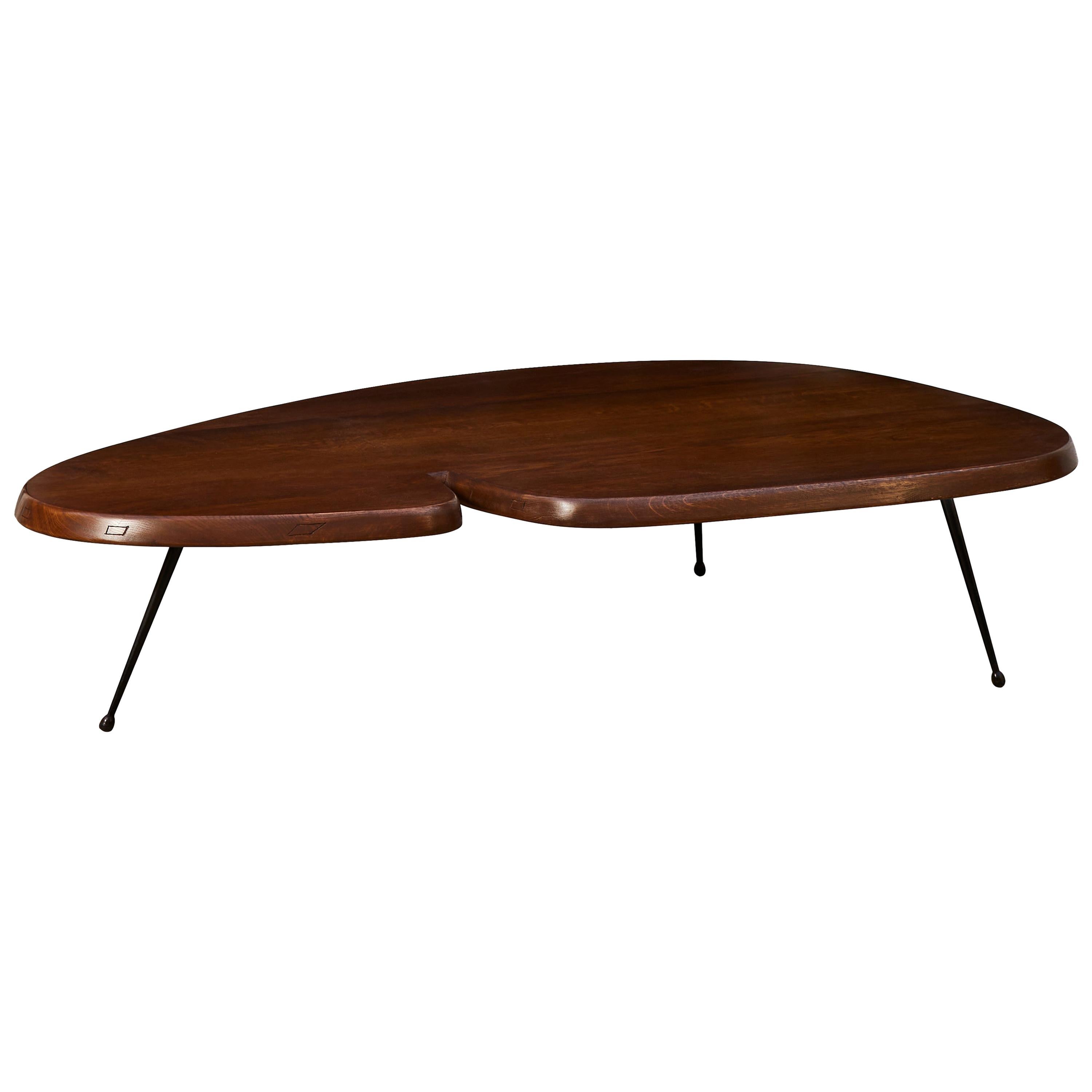 Coffee Table Made Out of Industrial Wooden Molds at 1stDibs