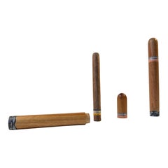 Vintage Wooden Cohiba Cigar Tubes, 1960s