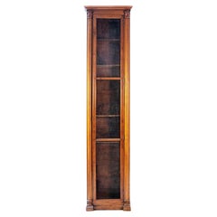 Vintage Wooden Column Bookcase for Law and Notary Offices