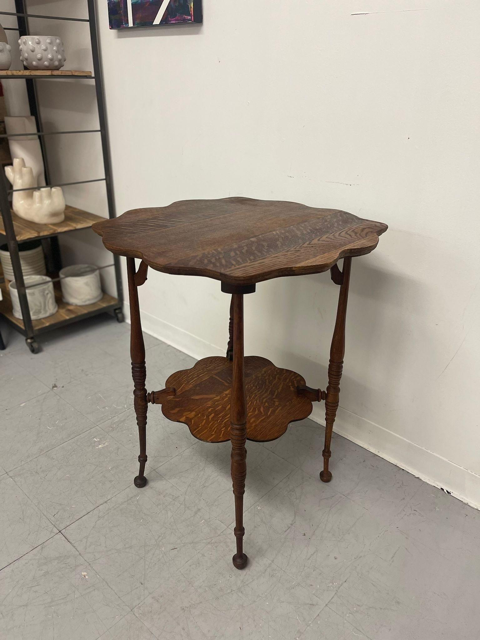Late 20th Century Vintage Wooden Decorative Side Table. For Sale
