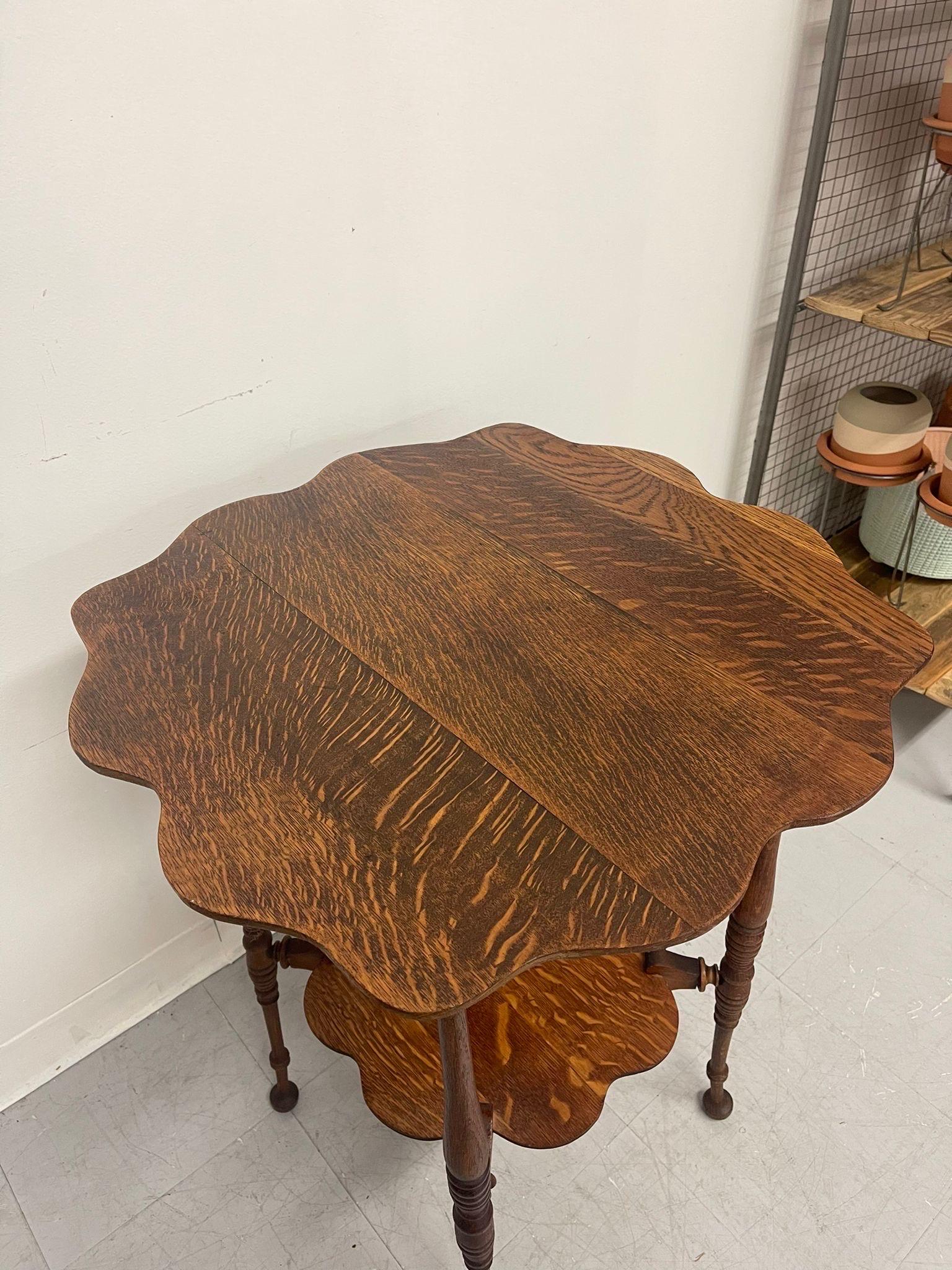 Vintage Wooden Decorative Side Table. For Sale 1
