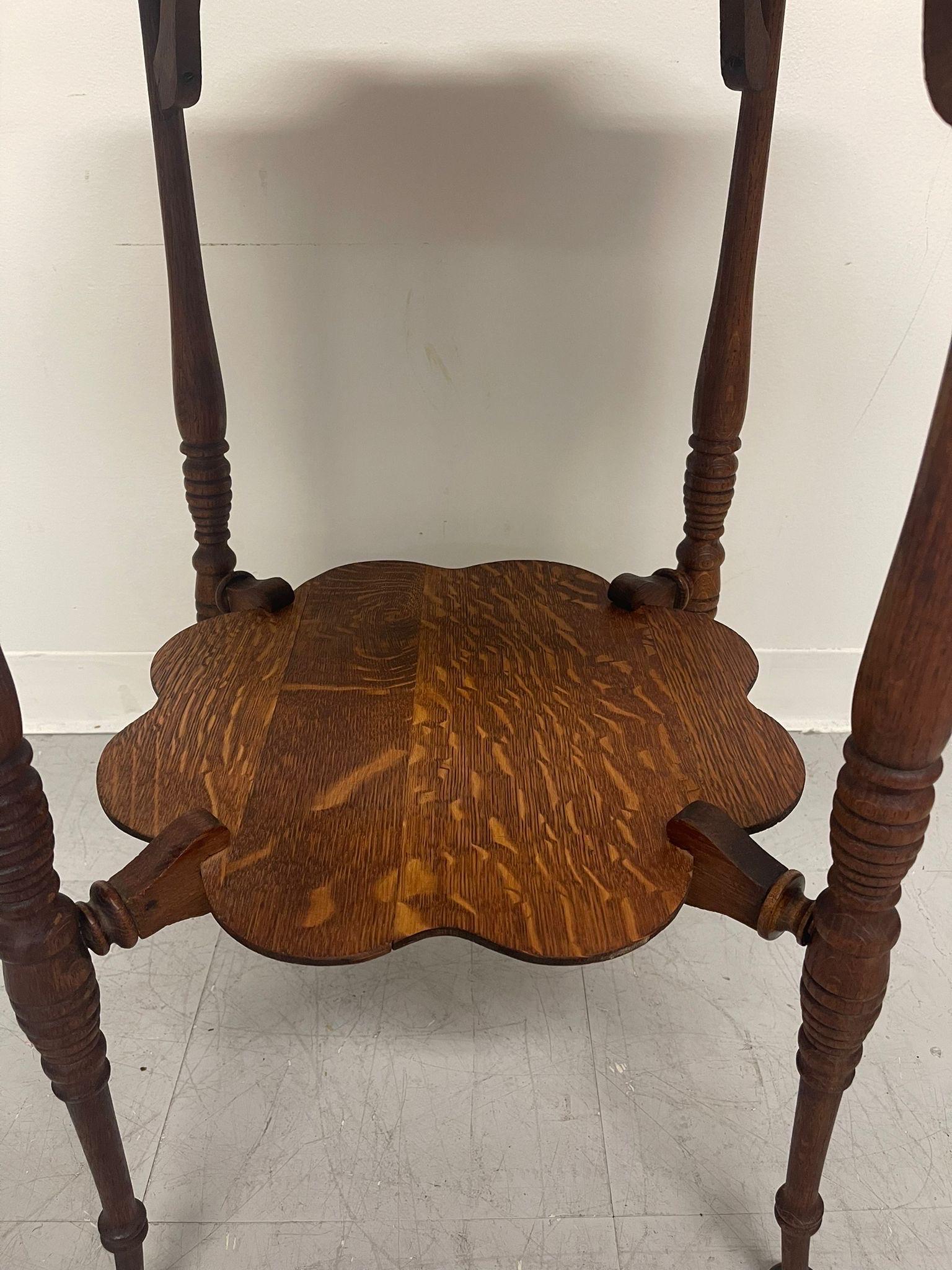Vintage Wooden Decorative Side Table. For Sale 2