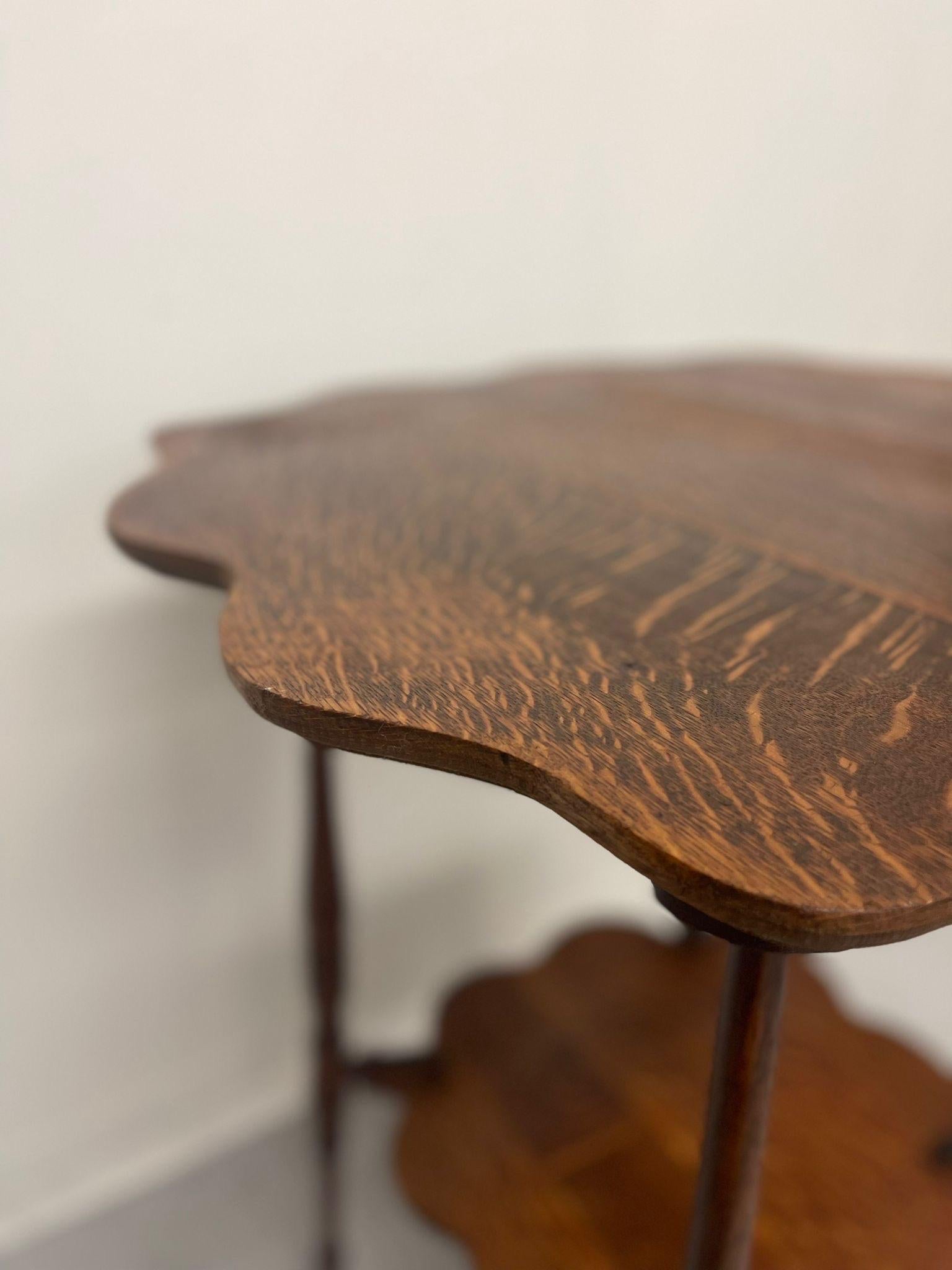 Vintage Wooden Decorative Side Table. For Sale 3