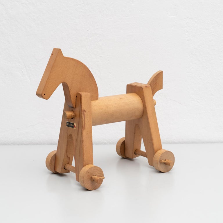 Vintage Wooden Derby Horse Toy, circa 1950 For Sale 13