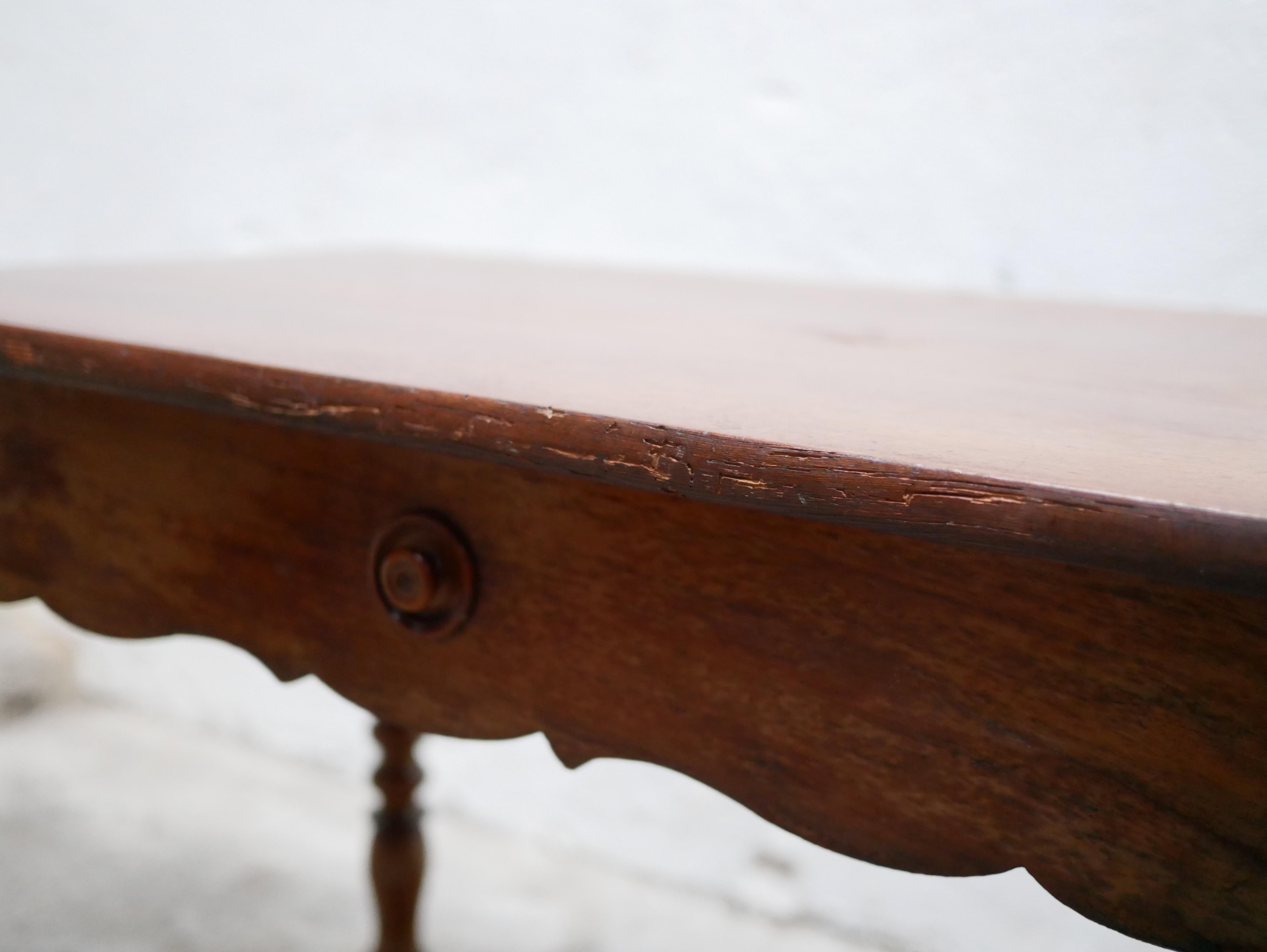 Vintage Wooden Desk Side Table 7