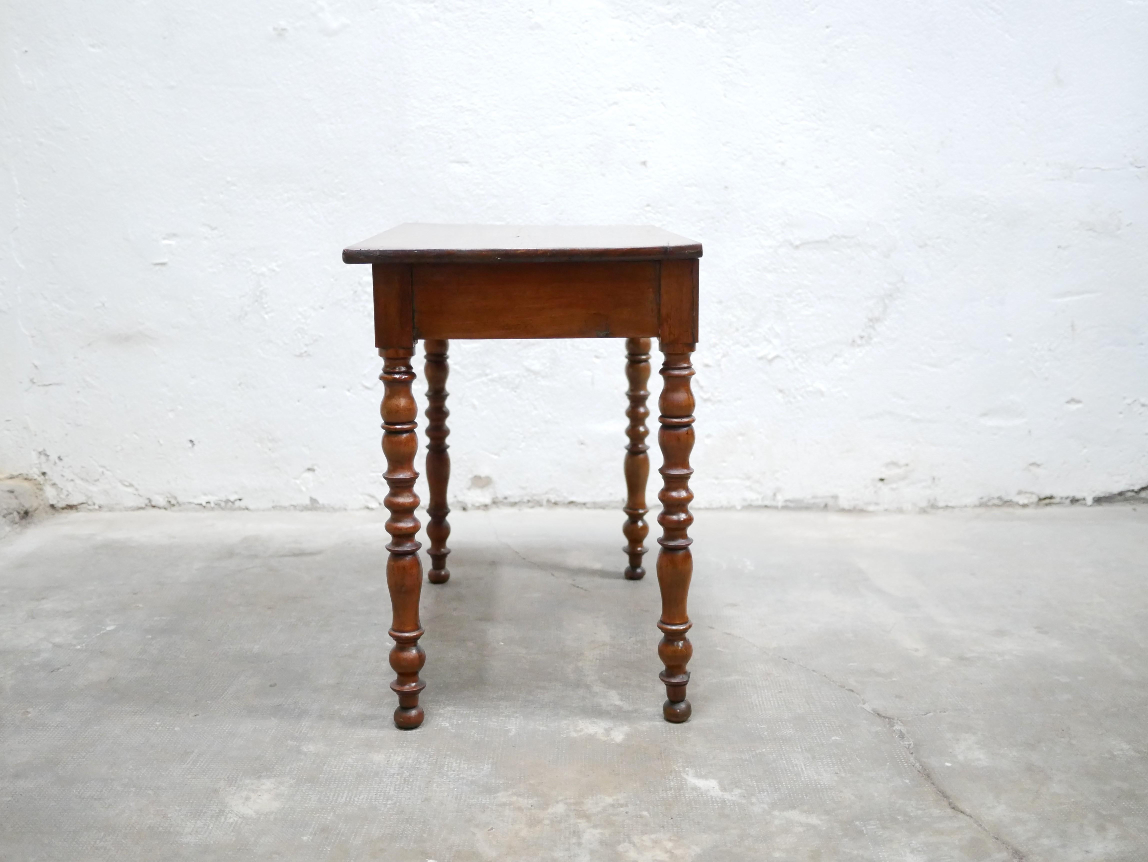 Vintage Wooden Desk Side Table 10