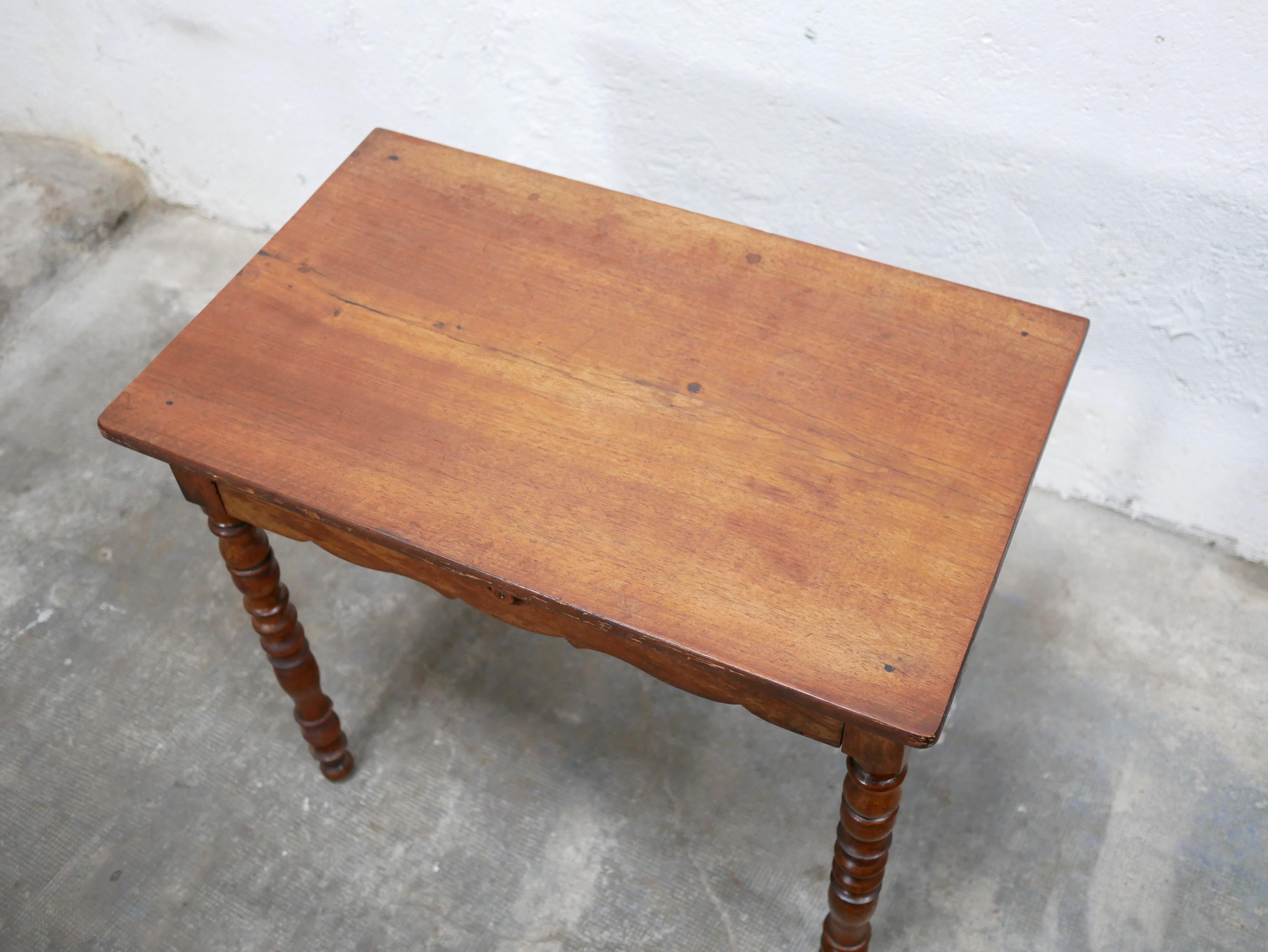 Vintage Wooden Desk Side Table 12