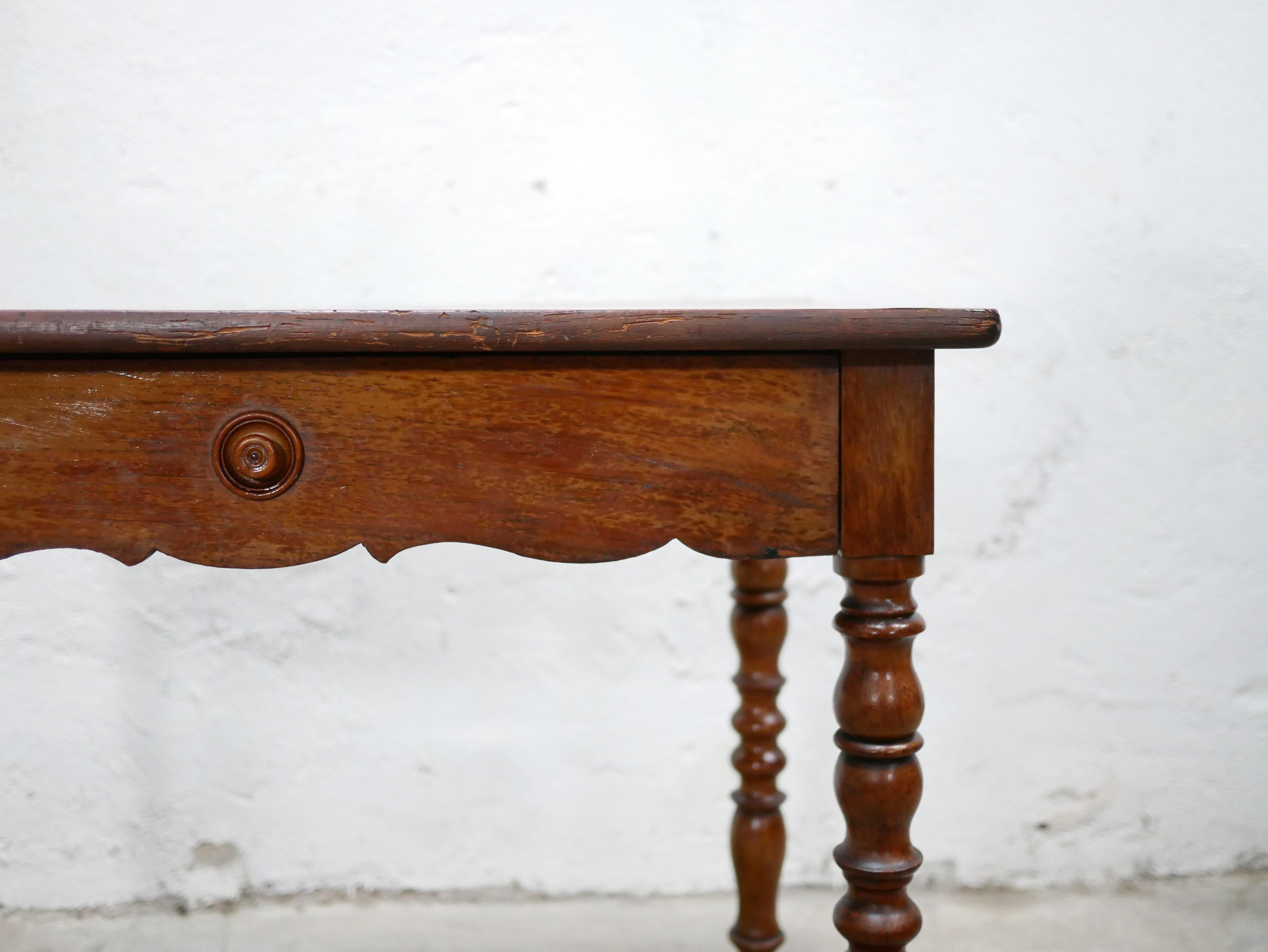 Vintage Wooden Desk Side Table 3