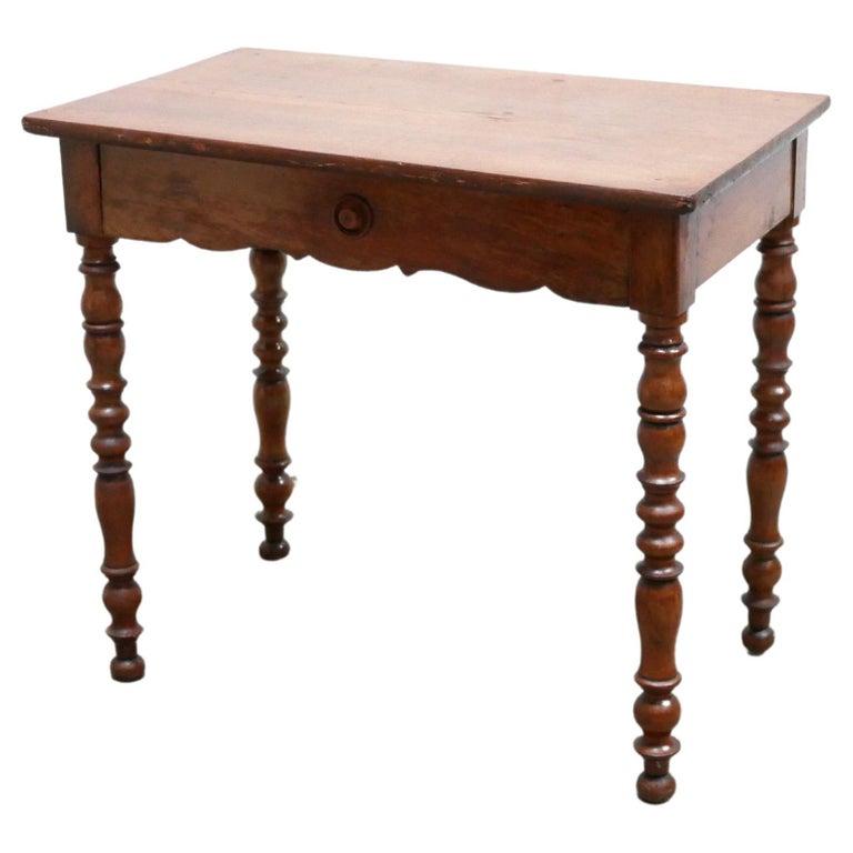 Vintage Wooden Desk Side Table at 1stDibs