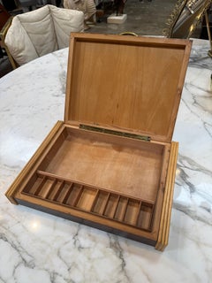 Vintage Wooden Desktop Organizer / Box