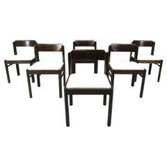 Used wooden dining chairs, 1970s