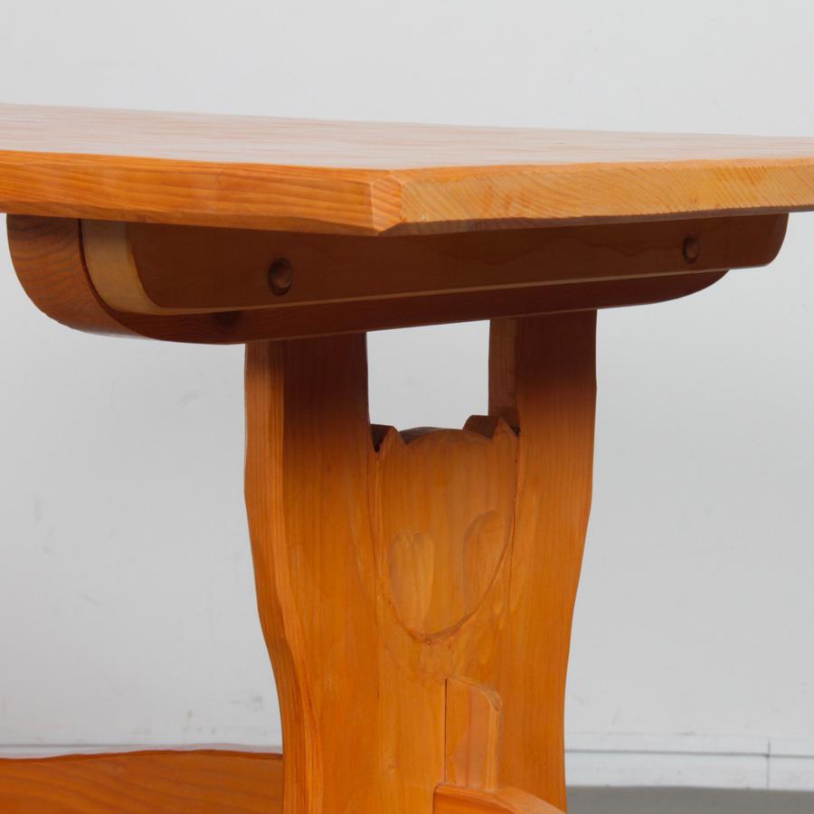 Bois Table de salle à manger vintage en bois, 1960s en vente