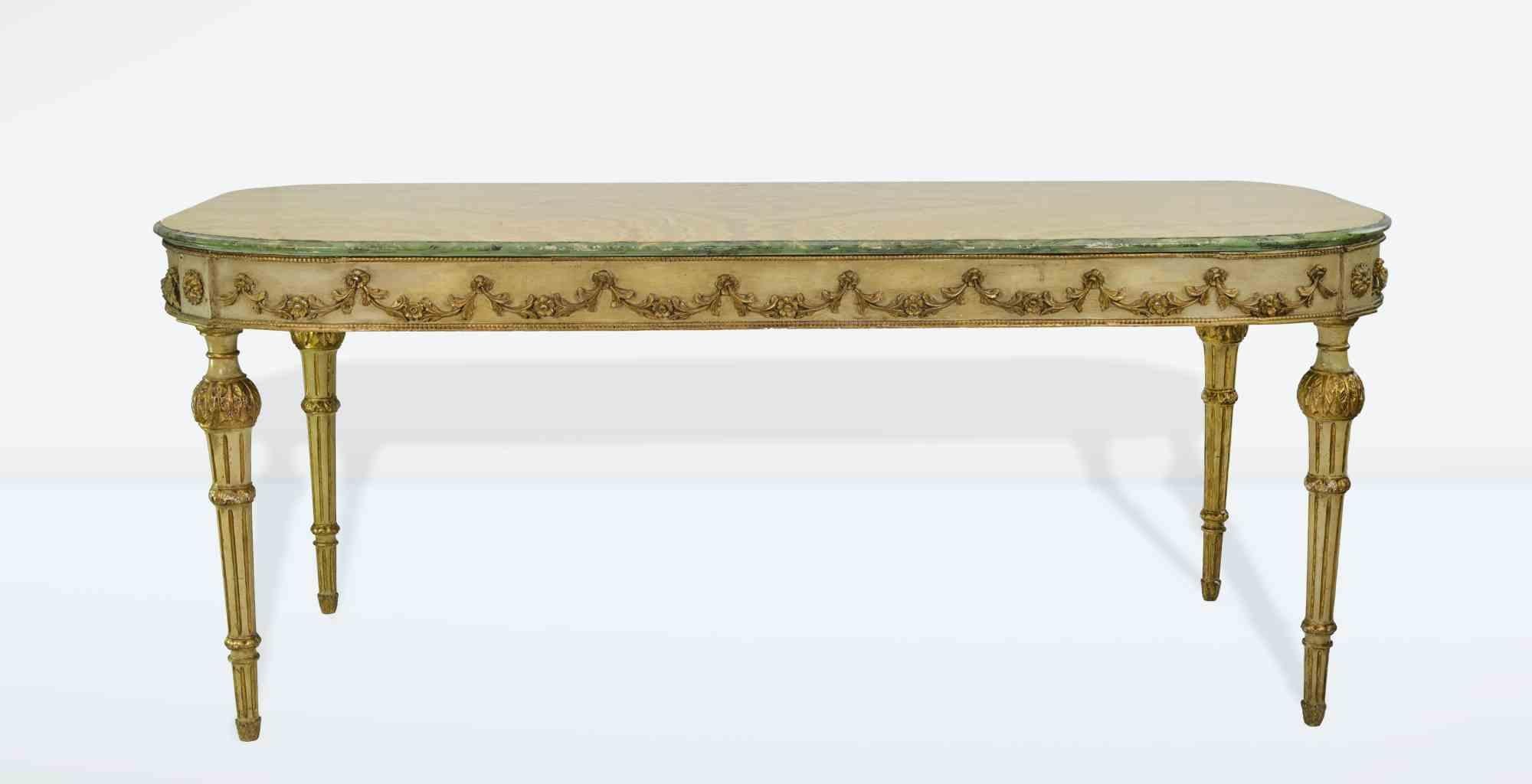 italien Table de salle à manger vintage en bois, début du 20e siècle en vente