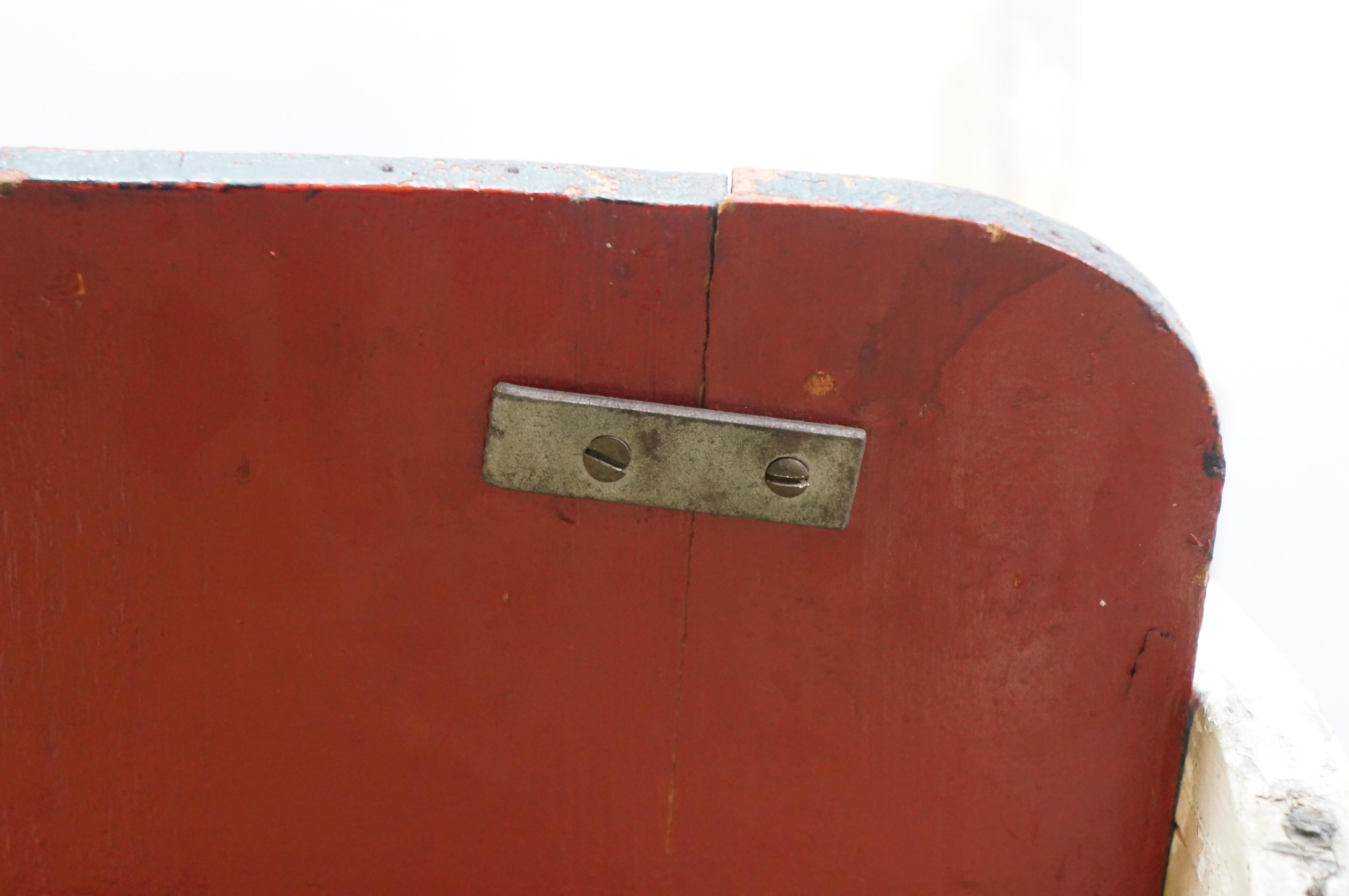 Cheval à bascule double en bois vintage pour enfants 39