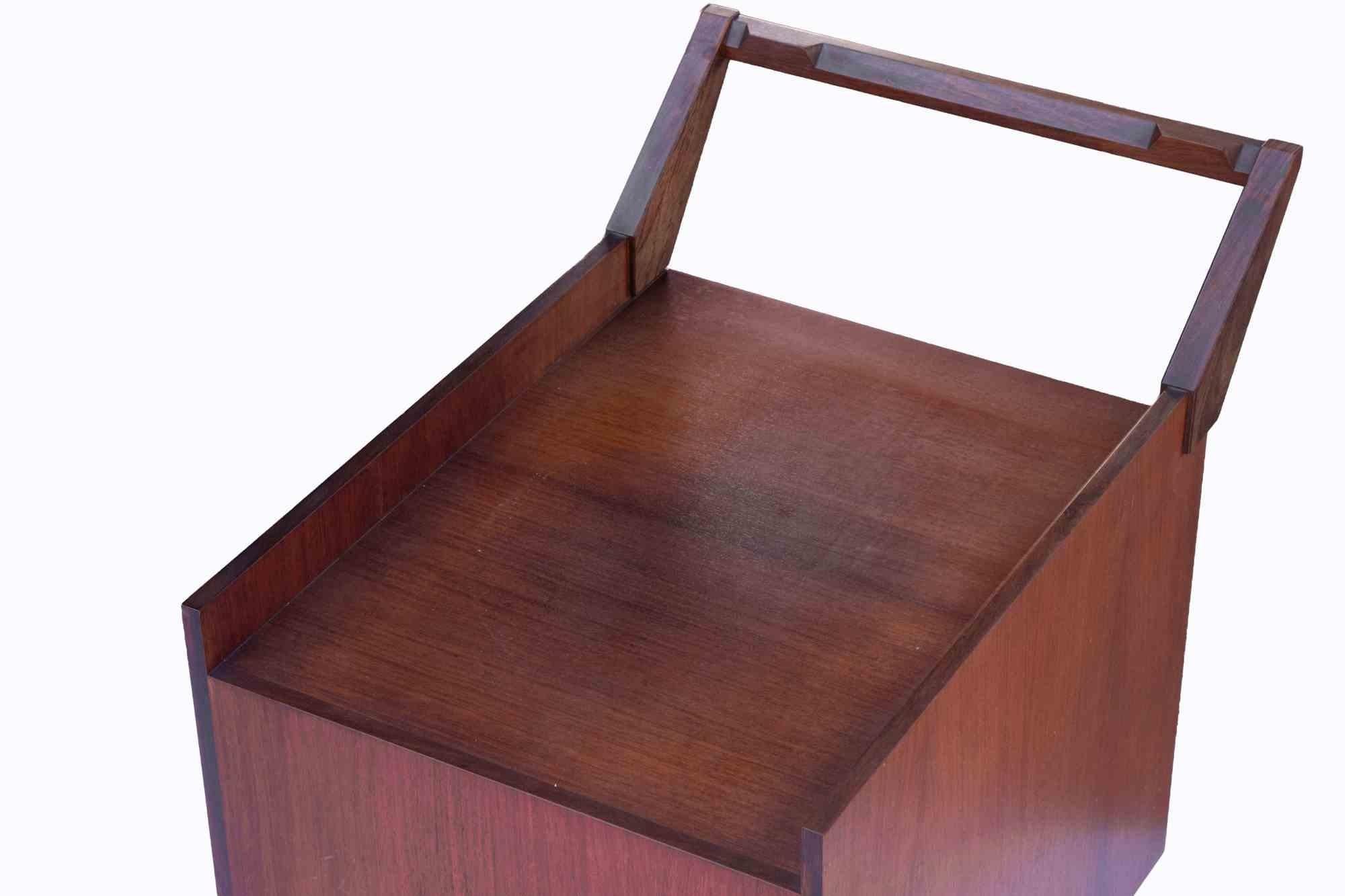 Cajón de madera vintage CM24 de Franco Albini, mediados del siglo XX Metal en venta