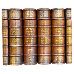 Boîte de rangement pour livres reliés en bois et simili-cuir