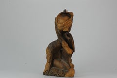 Vintage Wooden Figure Bali Indonesia Statue Wood