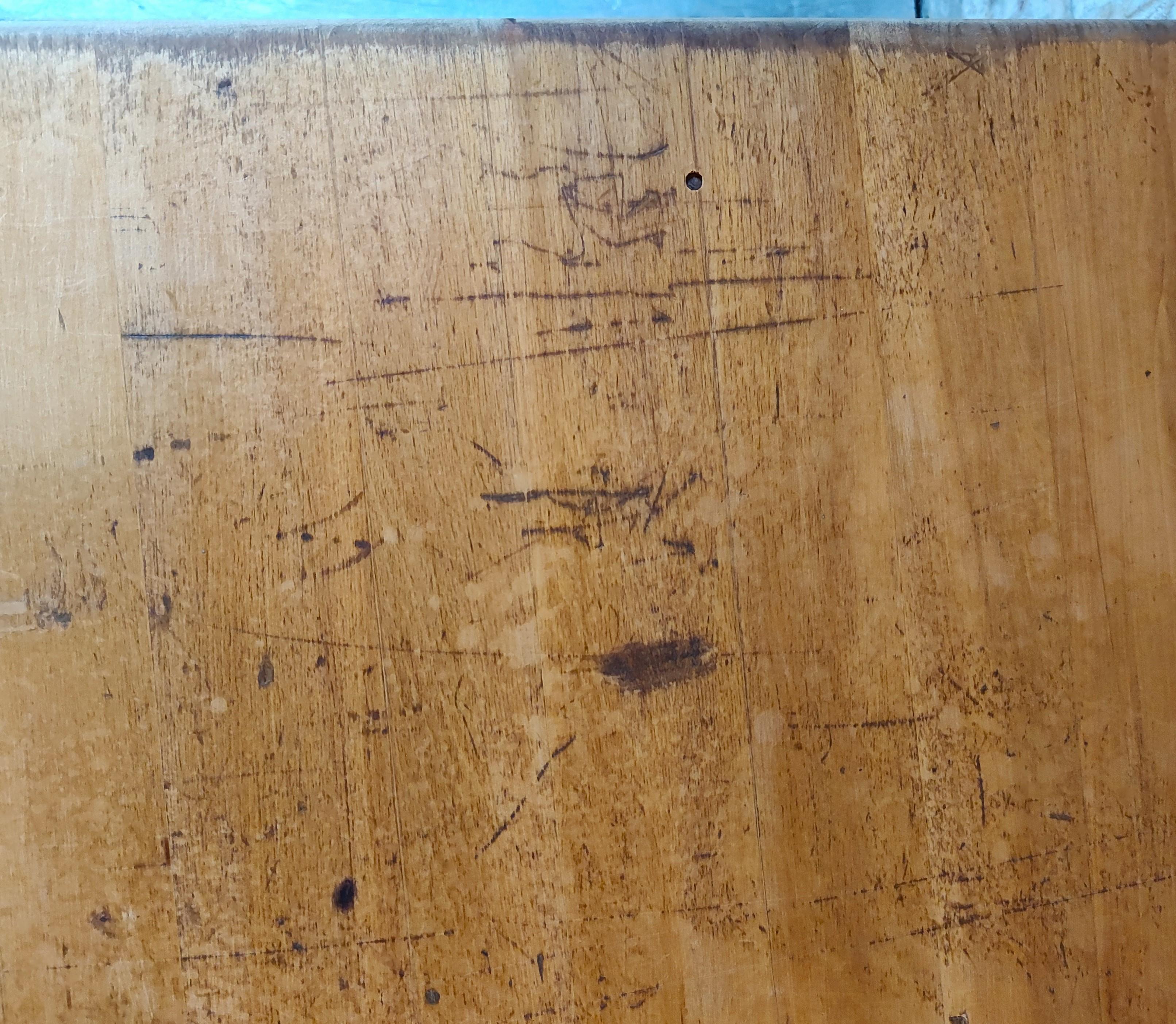 Vintage Wooden Flat File Cabinet 12