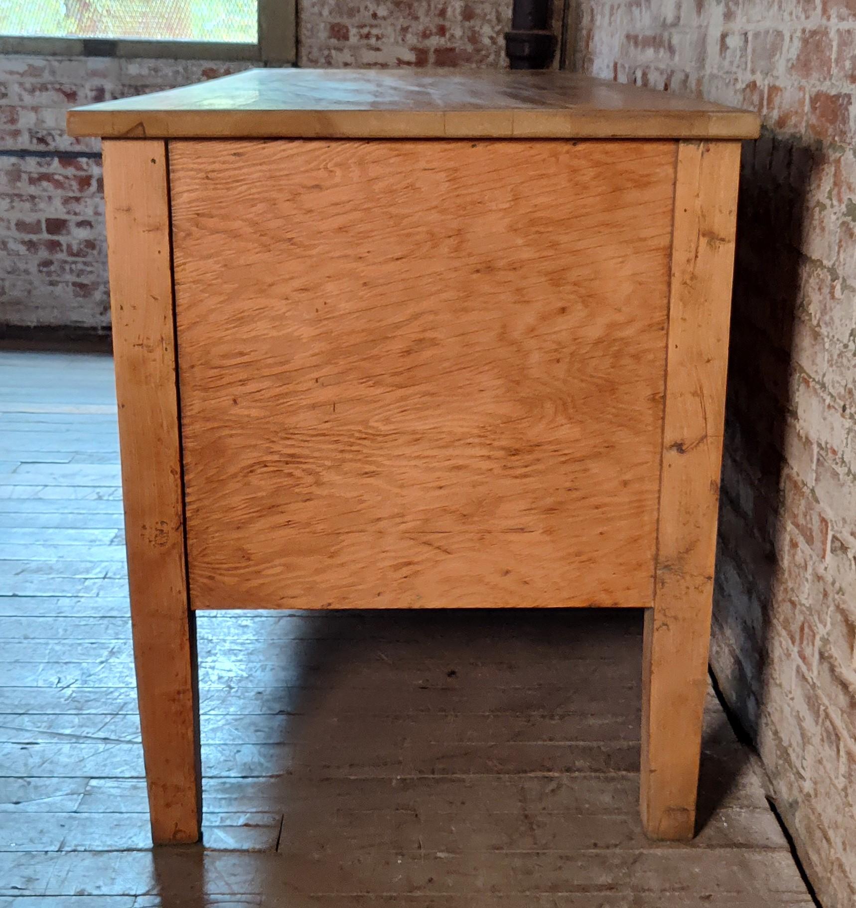 20th Century Vintage Wooden Flat File Cabinet