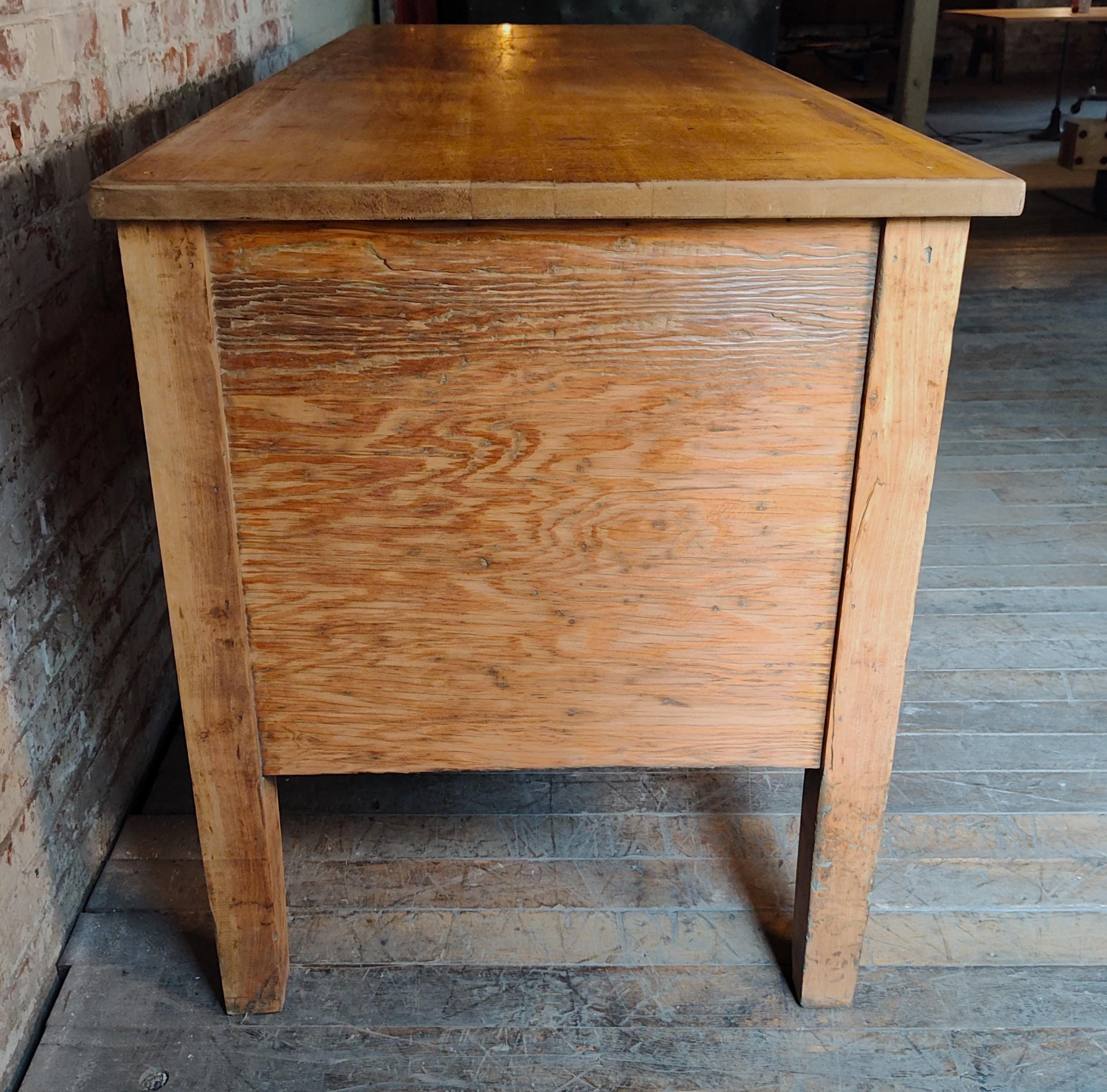 Vintage Wooden Flat File Cabinet 1