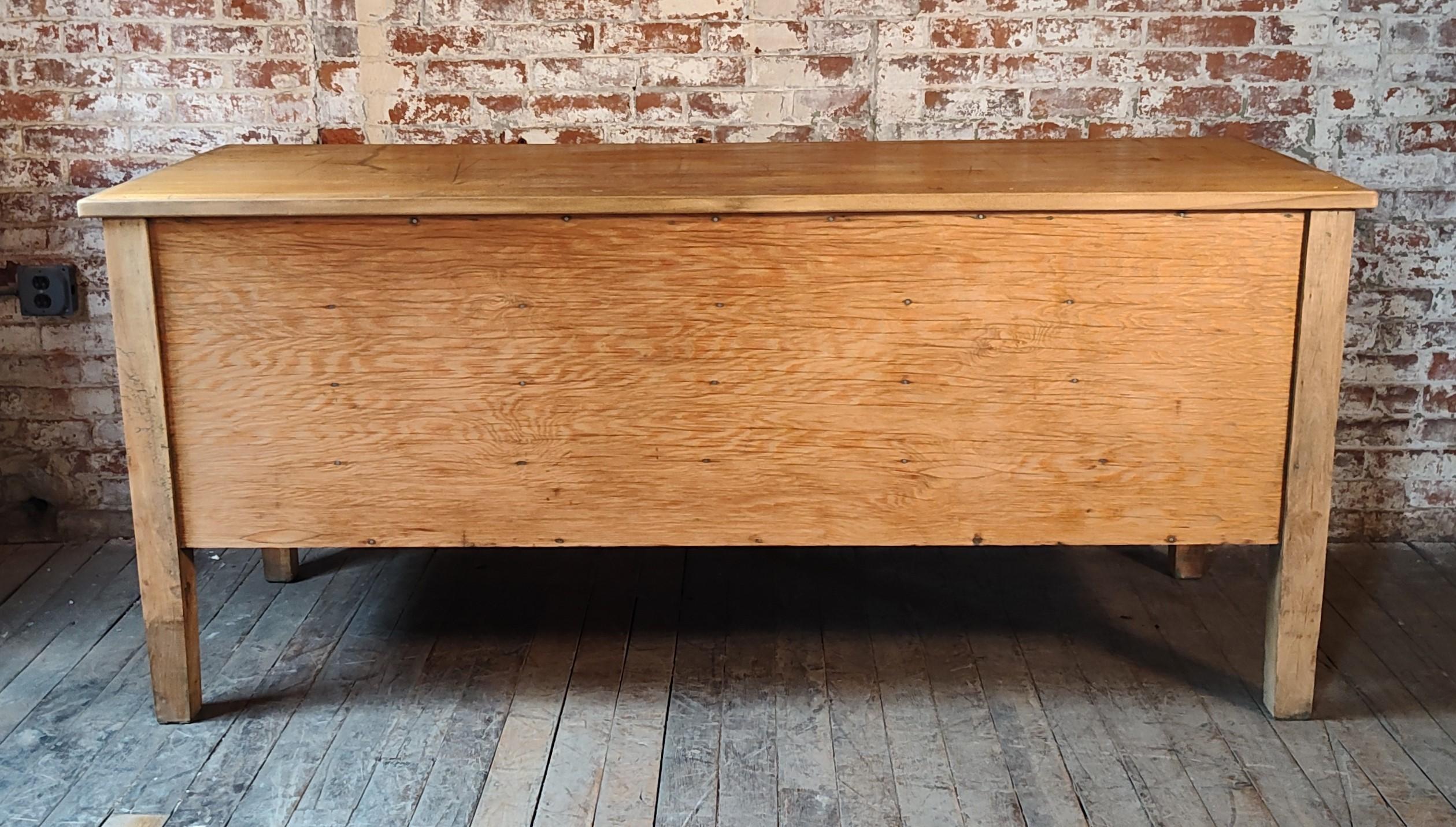 Vintage Wooden Flat File Cabinet 2