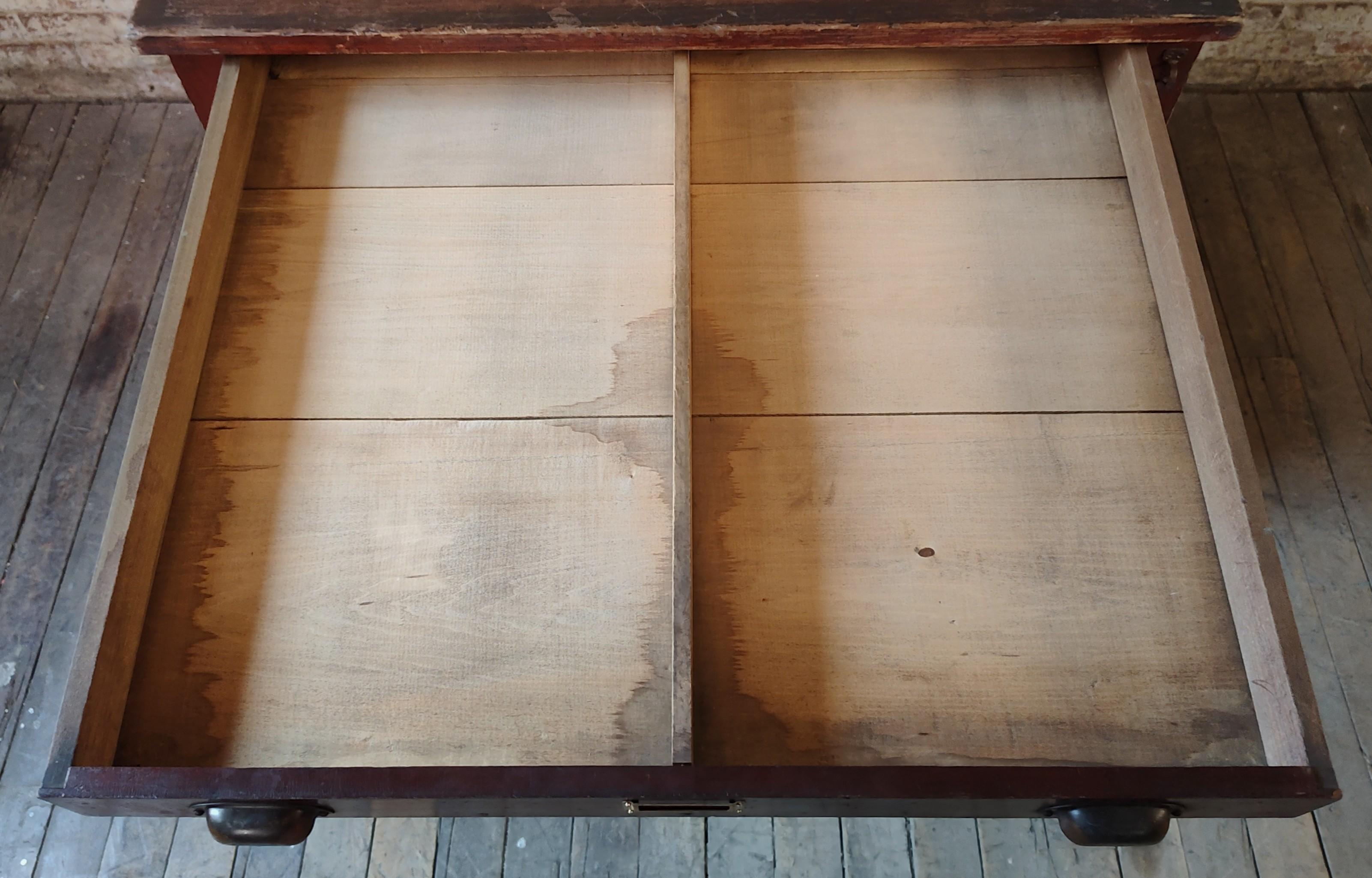 Vintage Wooden Flat File with 10 Drawers For Sale 2