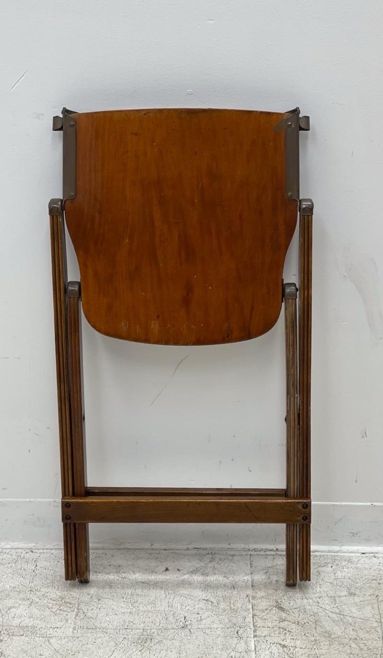 Vintage Wooden Folding Chair For Sale at 1stDibs