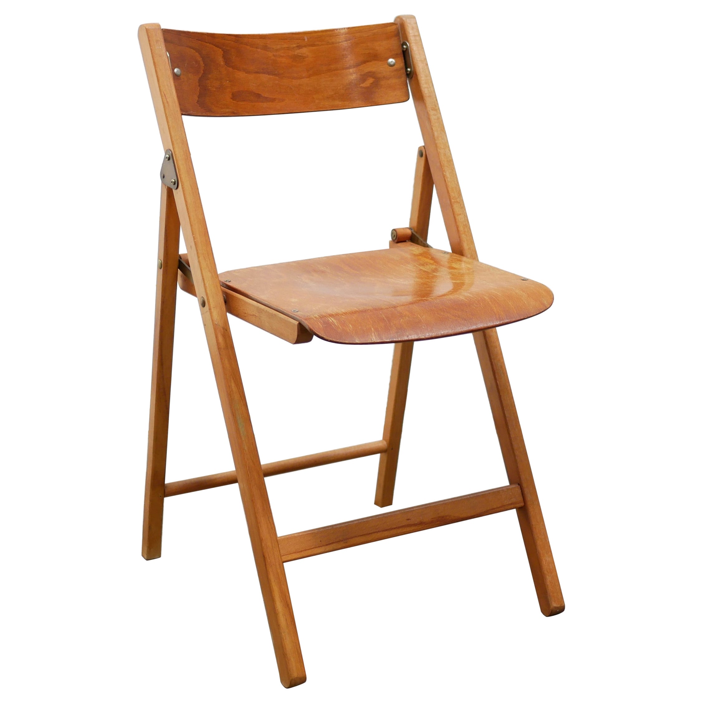 Vintage wooden folding chair