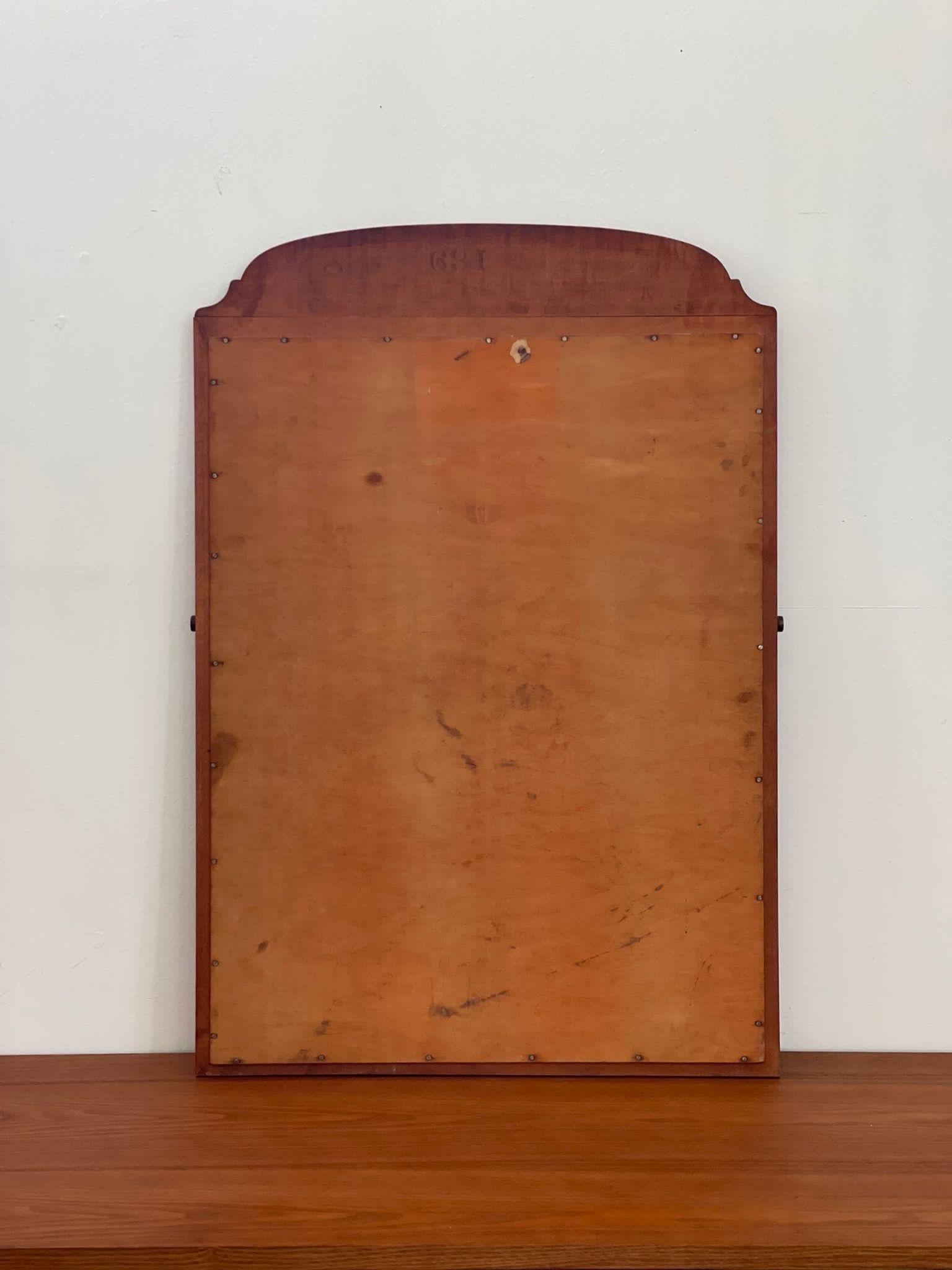 Vintage-Spiegel mit Holzrahmen im Angebot 2
